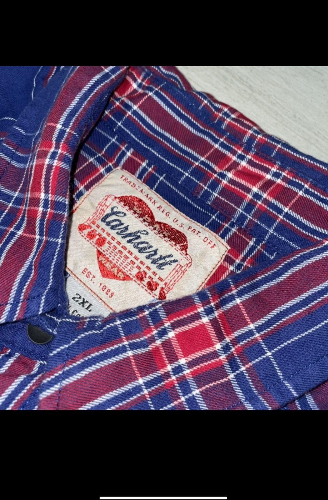 Carhartt Carhartt Heart Patch Flannel Size US XXL / EU 58 / 5 - 4 Thumbnail