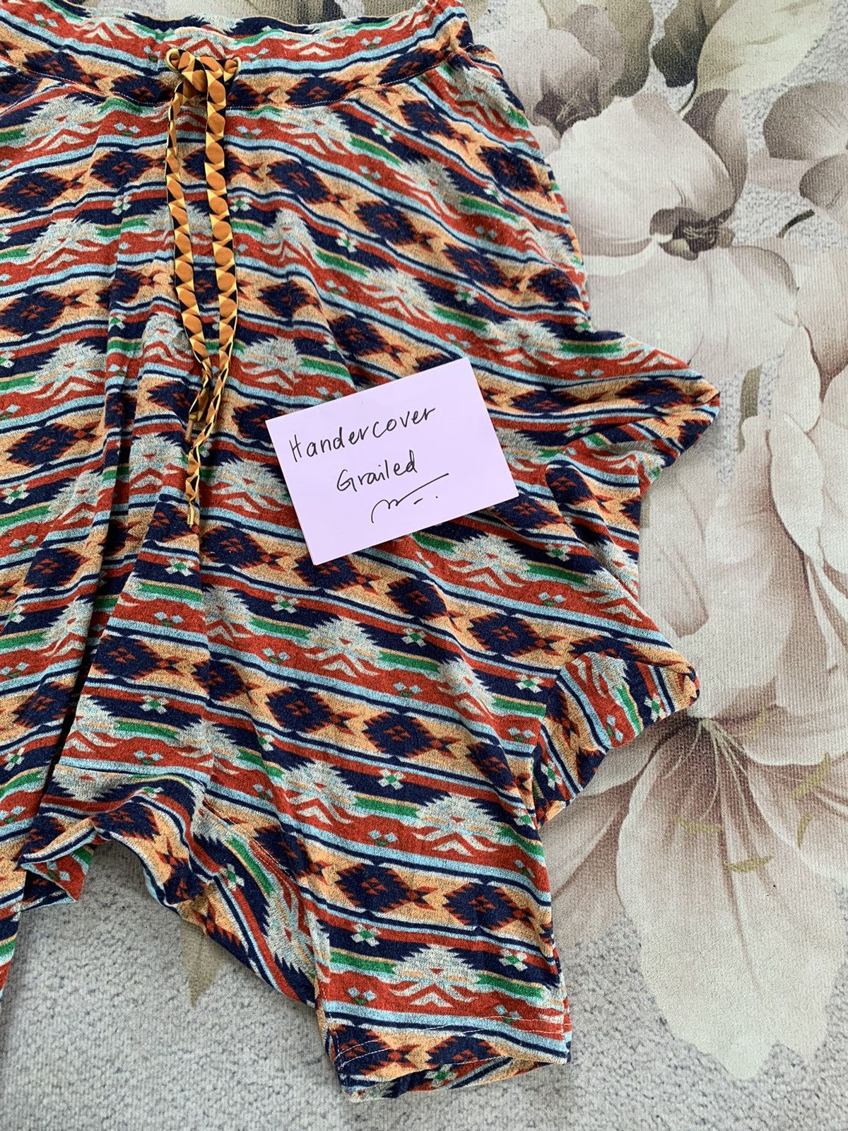 Issey Miyake Cozy Art Native Rare Design Mercibeaucoup Crop Pants Size US 32 / EU 48 - 4 Thumbnail
