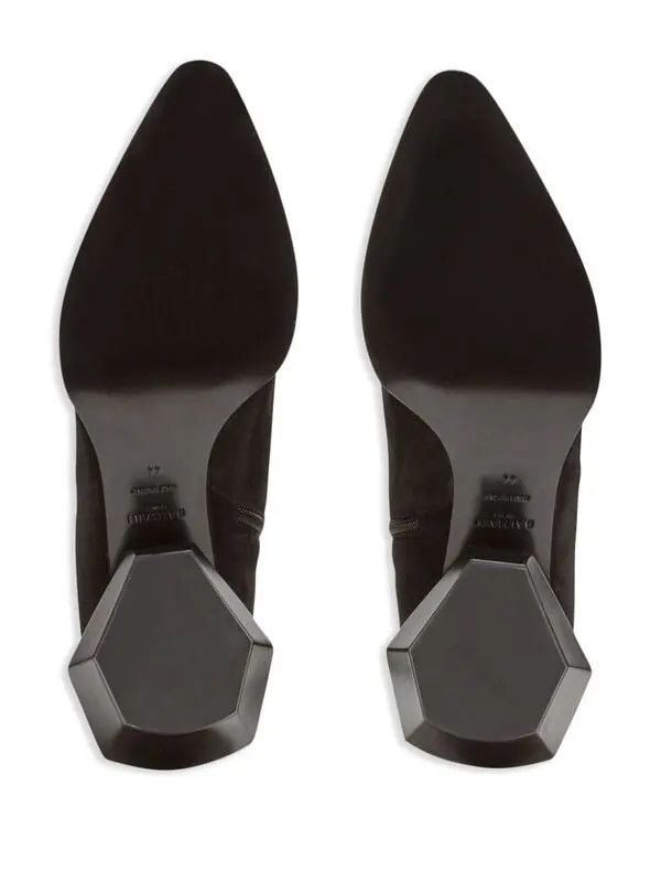 Balmain o1s1wg111225 Billy Suede Ankle Boots in Black Size US 10 / EU 43 - 3 Thumbnail