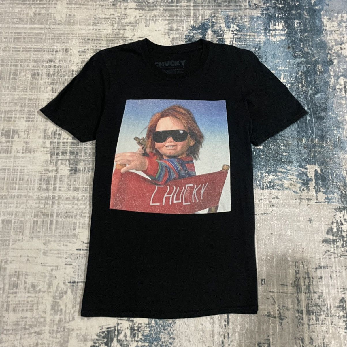 Vintage Chucky Movie Graphic T-shirt Men Black Short Sleeve Size US S / EU 44-46 / 1 - 1 Thumbnail