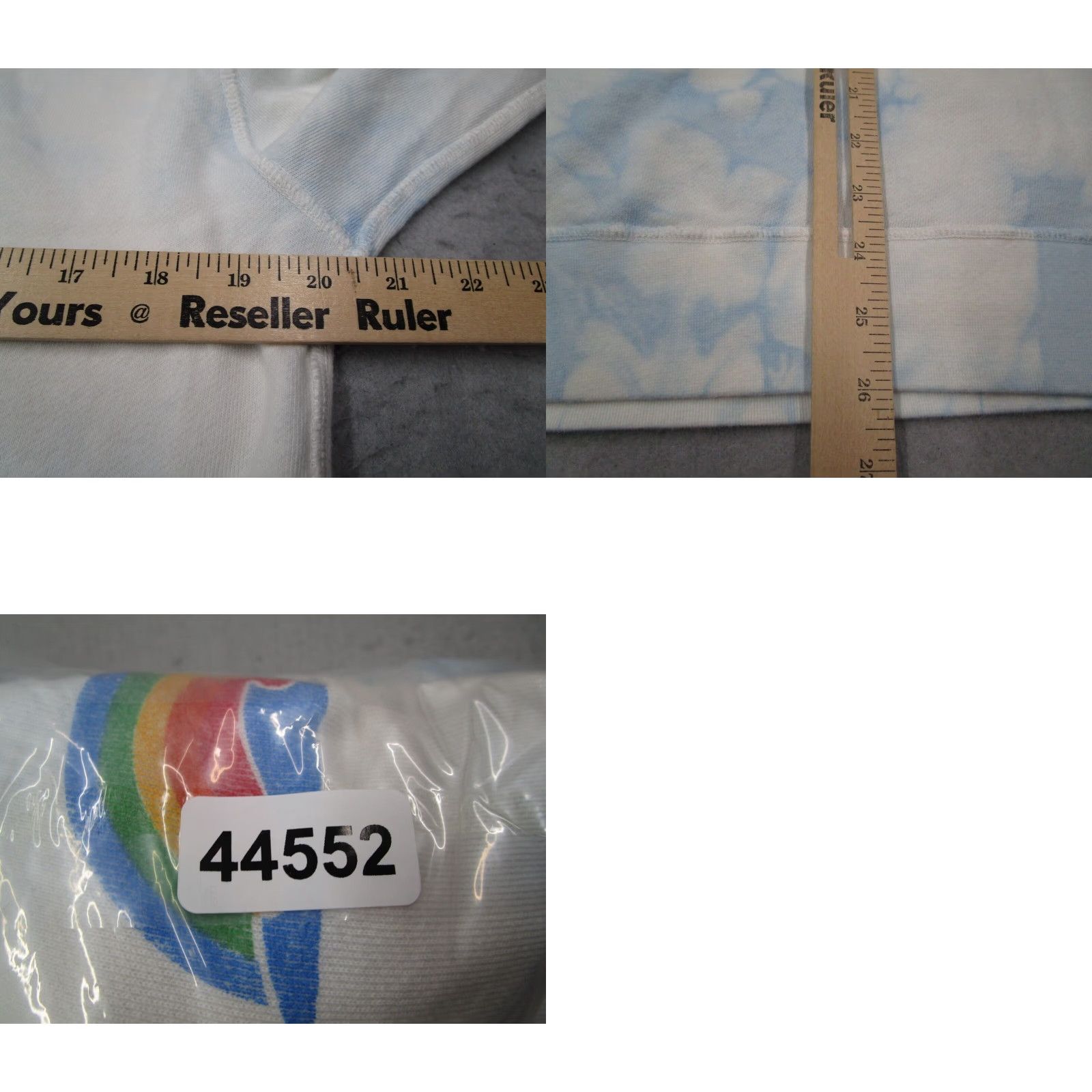 Faherty Faherty Women's White Tie Dye Pullover Hoodie Small Kangaroo Pocket Rainbow Graphic Size S / US 4 / IT 40 - 8 Thumbnail