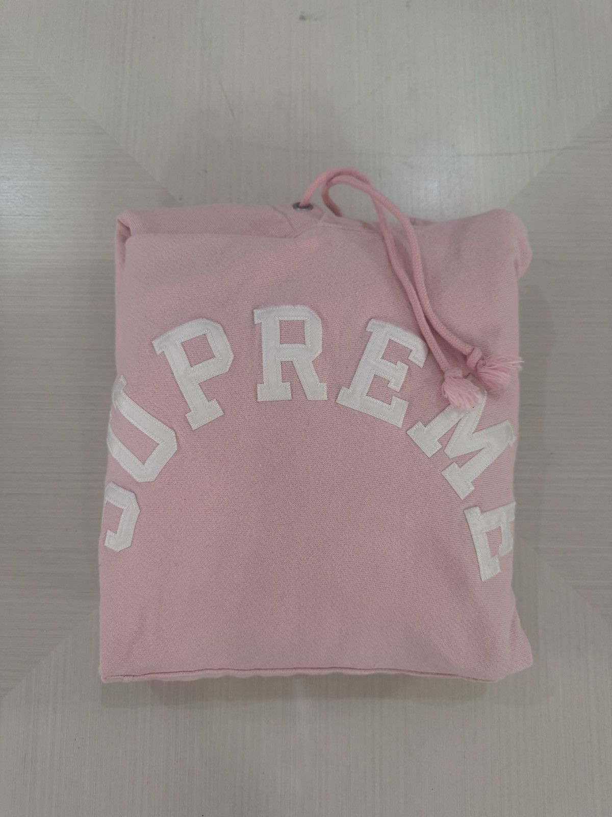 Supreme x Champion arc logo hoodie pink sz M SS25 USED