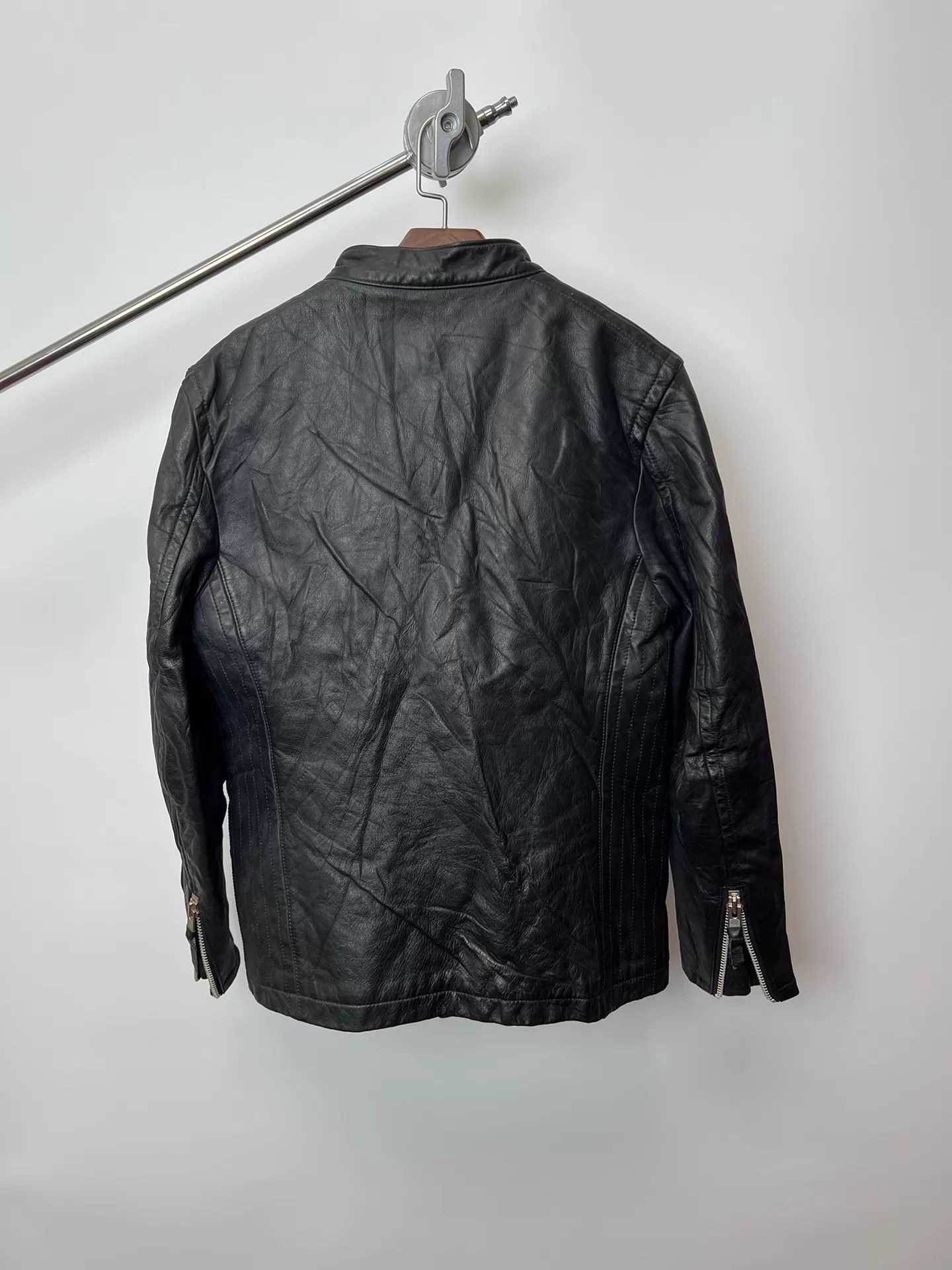 Vintage Vintage Japanese Slim Fit Zipper Motorcycle Jacket Size US L / EU 52-54 / 3 - 5 Thumbnail