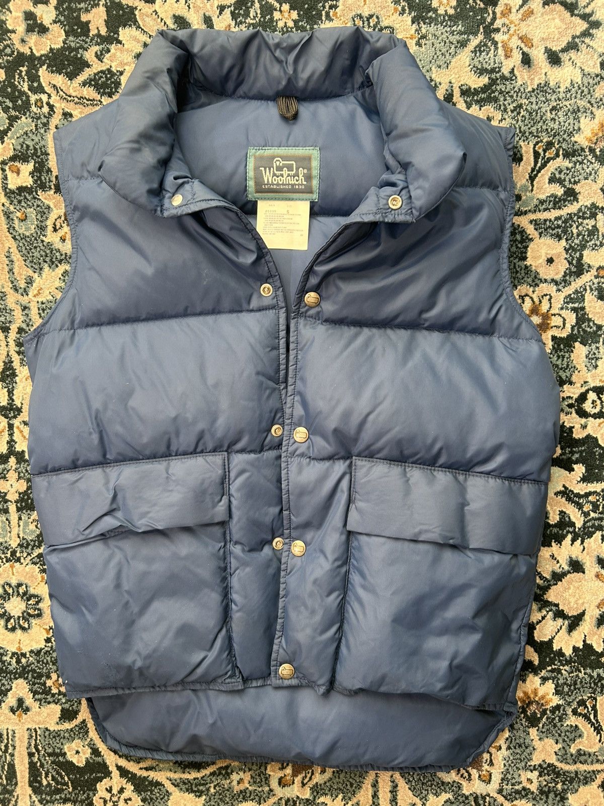 Woolrich Woolen Mills Woolrich Down Vest Navy USA Made Vintage 70s–80s S Rare Size US S / EU 44-46 / 1 - 1 Thumbnail