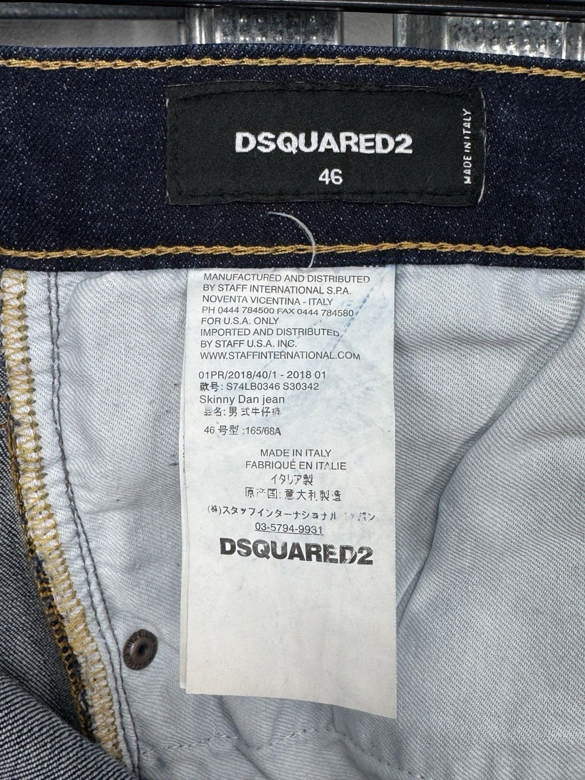 Dsquared2 Dsquared2 Skinny Dan Jean Distressed Jeans Size 46 Size US 30 / EU 46 - 15 Thumbnail