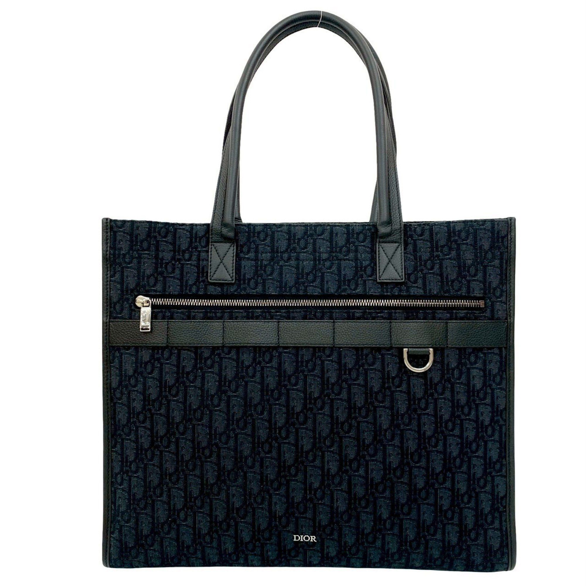 Dior Unused, stored Christian Dior Safari Tote Bag, Oblique Canvas and Leather, Black, 177-5 Size ONE SIZE - 1 Thumbnail