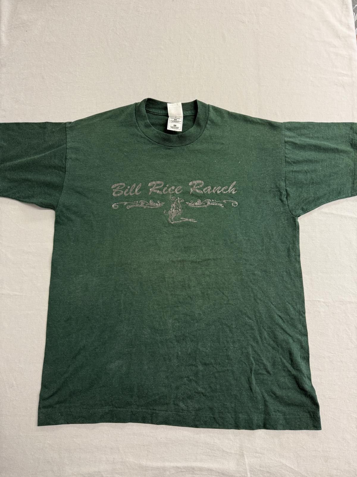 Fruit Of The Loom Vintage Bill Rice Ranch T-shirt Bucking Bronco Tee Tennessee Size US L / EU 52-54 / 3 - 2 Thumbnail
