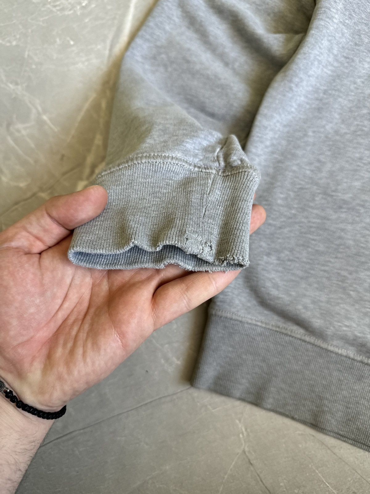 Stone Island Stone Island Grey Sweatshirt Crewneck Distressed Size US M / EU 48-50 / 2 - 4 Thumbnail