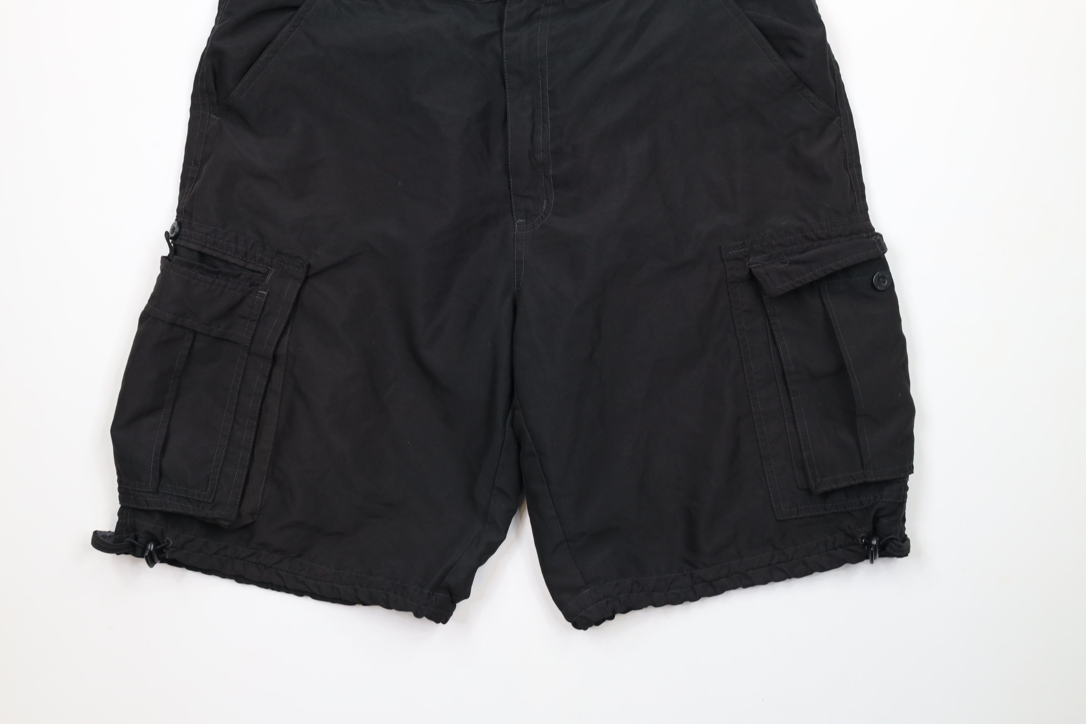 Vintage Vintage 90s Streetwear Fit Skateboard Cargo Shorts Black Size US 36 / EU 52 - 4 Thumbnail