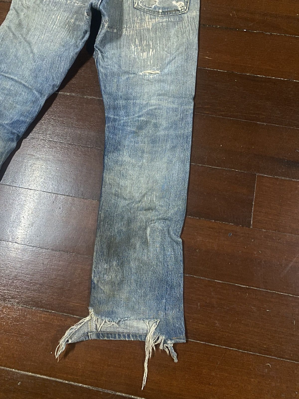 Levi's Vintage Clothing Vintage Levi’s Big E 503 RedLine boro distressed rework Size US 31 - 12 Thumbnail