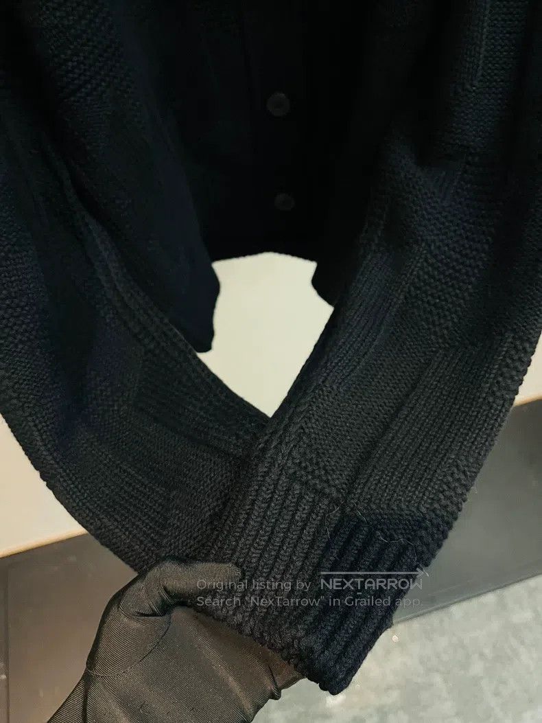 Hermes Hermes Black V-Neck Wool Knit Top Size XS / US 0-2 / IT 36-38 - 3 Thumbnail