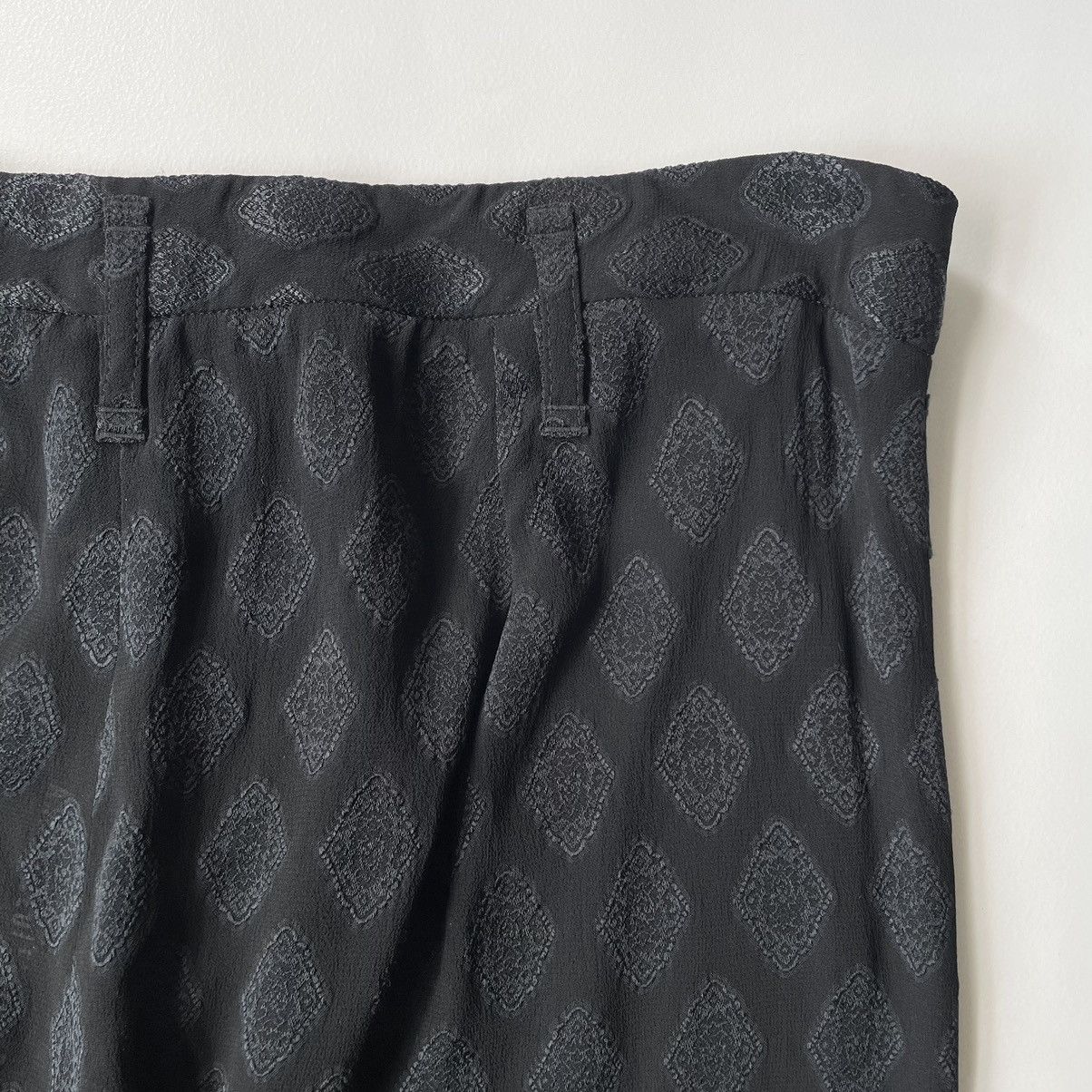 Ann Demeulemeester Medallion Jacquard Voile Trousers Size 28" / US 6 / IT 42 - 19 Thumbnail