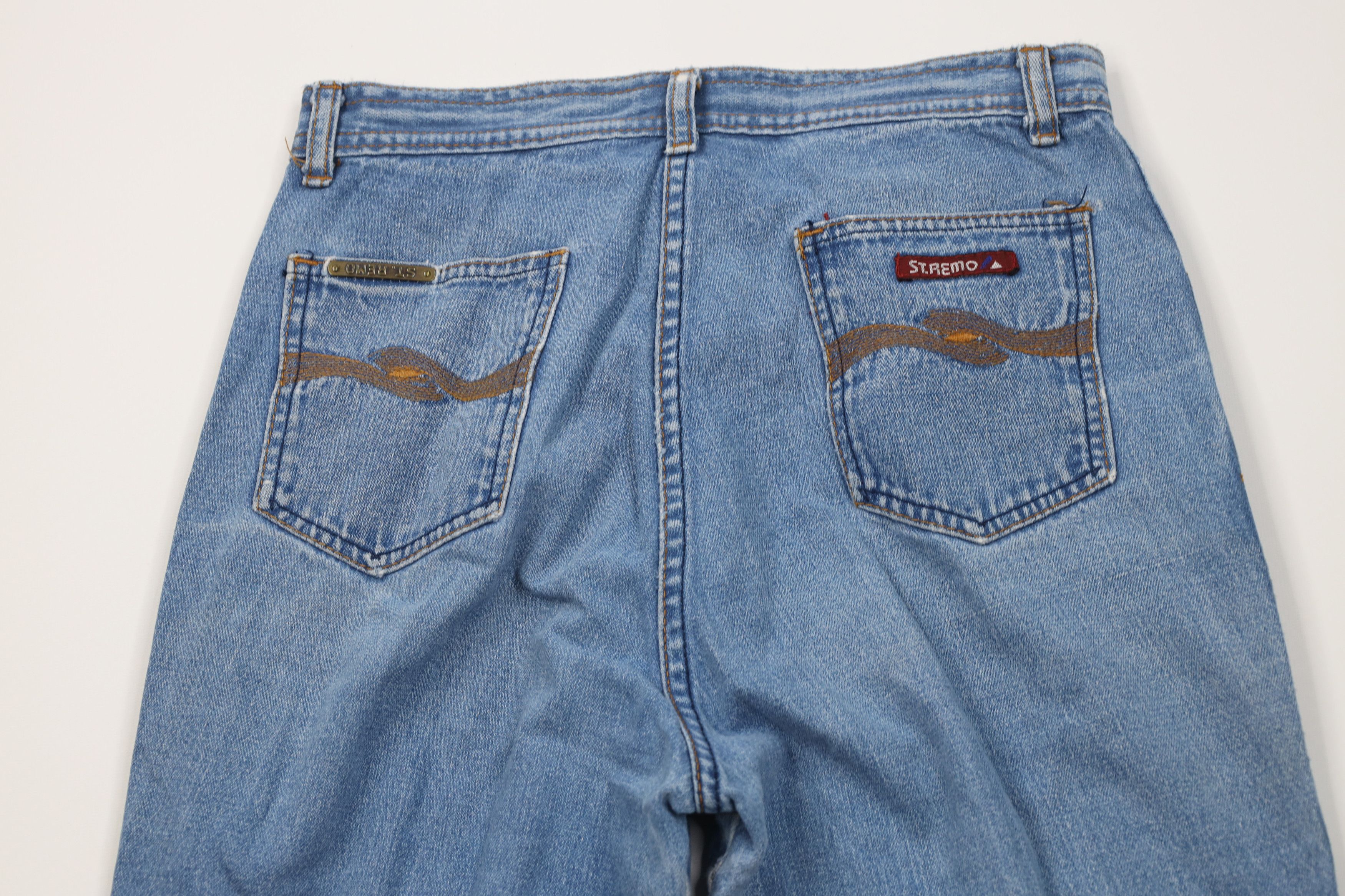 Vintage Vintage 90s Streetwear Straight Leg Denim Jeans Blue Cotton Size 34" / US 12 / IT 48 - 11 Thumbnail