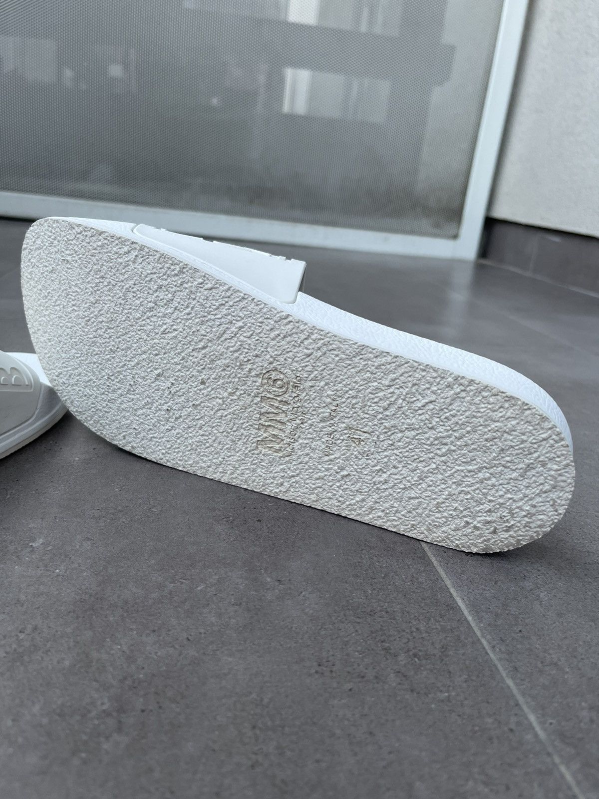 Maison Margiela !DS! SS21 Maison Margiela Numbers White Slides Size US 8 / EU 41 - 12 Thumbnail