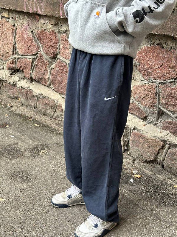 Nike Baggy Dark Blue Sweatpants Faded