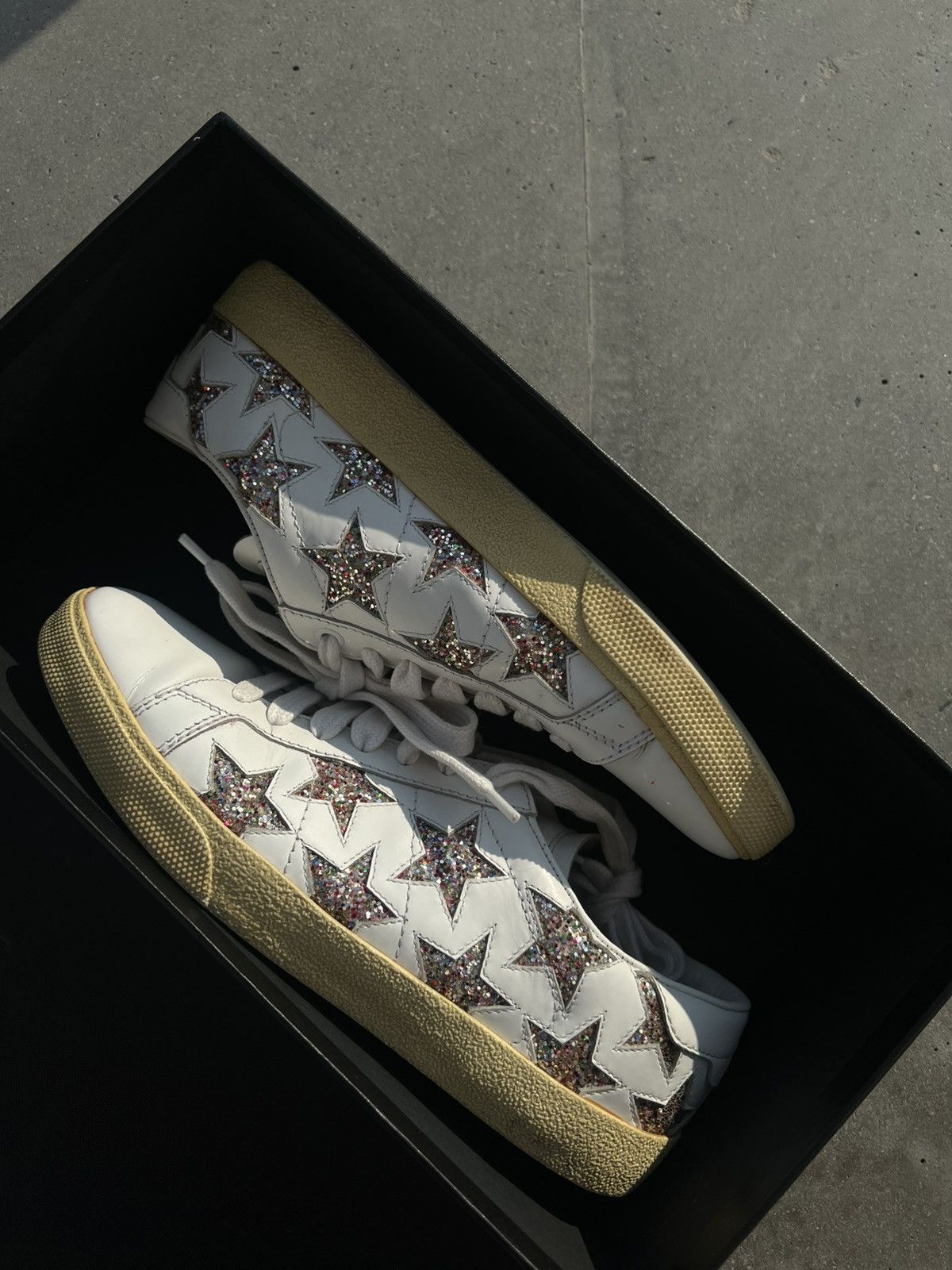 Saint Laurent Paris Saint Laurent SLP YSL SL/06 court stars low top sneaekrs Size US 6 / IT 36 - 2 Thumbnail