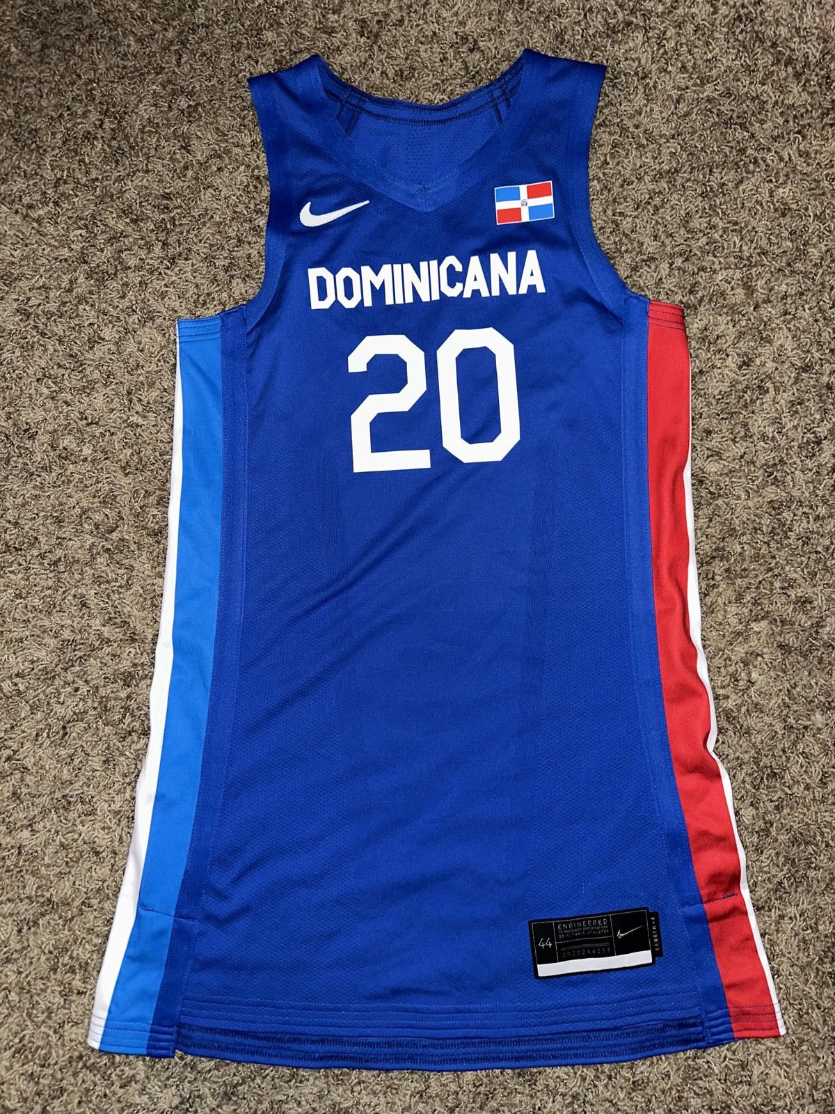 Nike Nike Men’s 2020 Olympic Basketball Dominicana Team Issue Blue Jersey Size US M / EU 48-50 / 2 - 1 Thumbnail