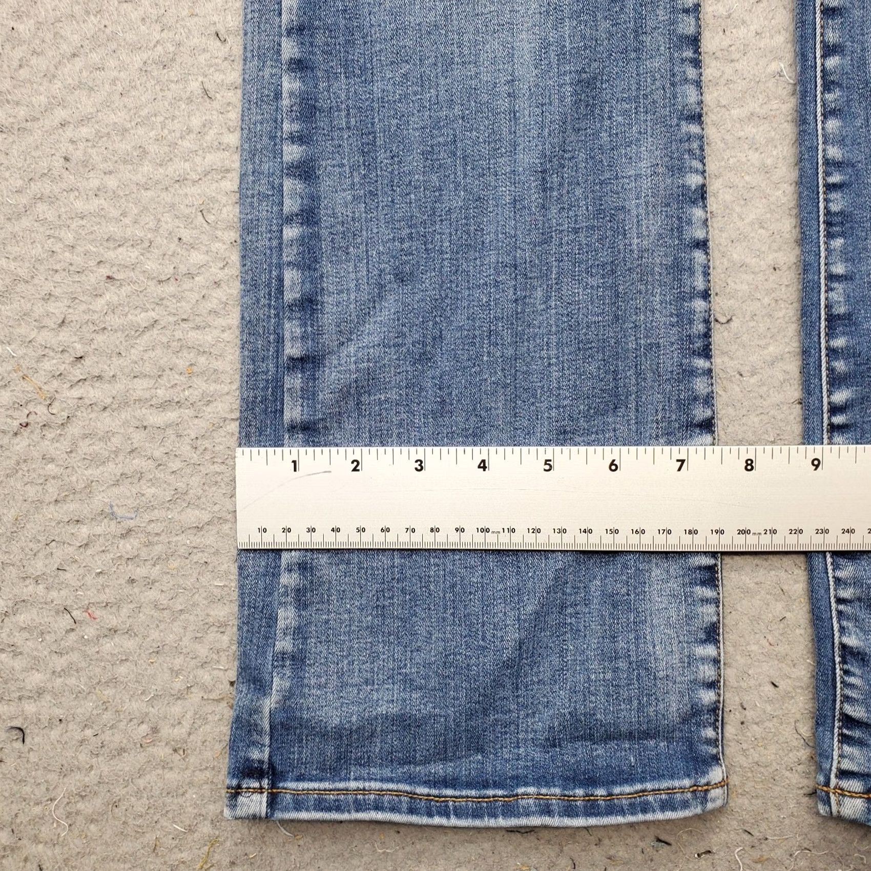 Asos ASOS Jeans Womens 26x32 Blue Denim Medium Wash Stretch Streetwear Flare Leg Jeans Size 26" / US 2 / IT 38 - 6 Thumbnail