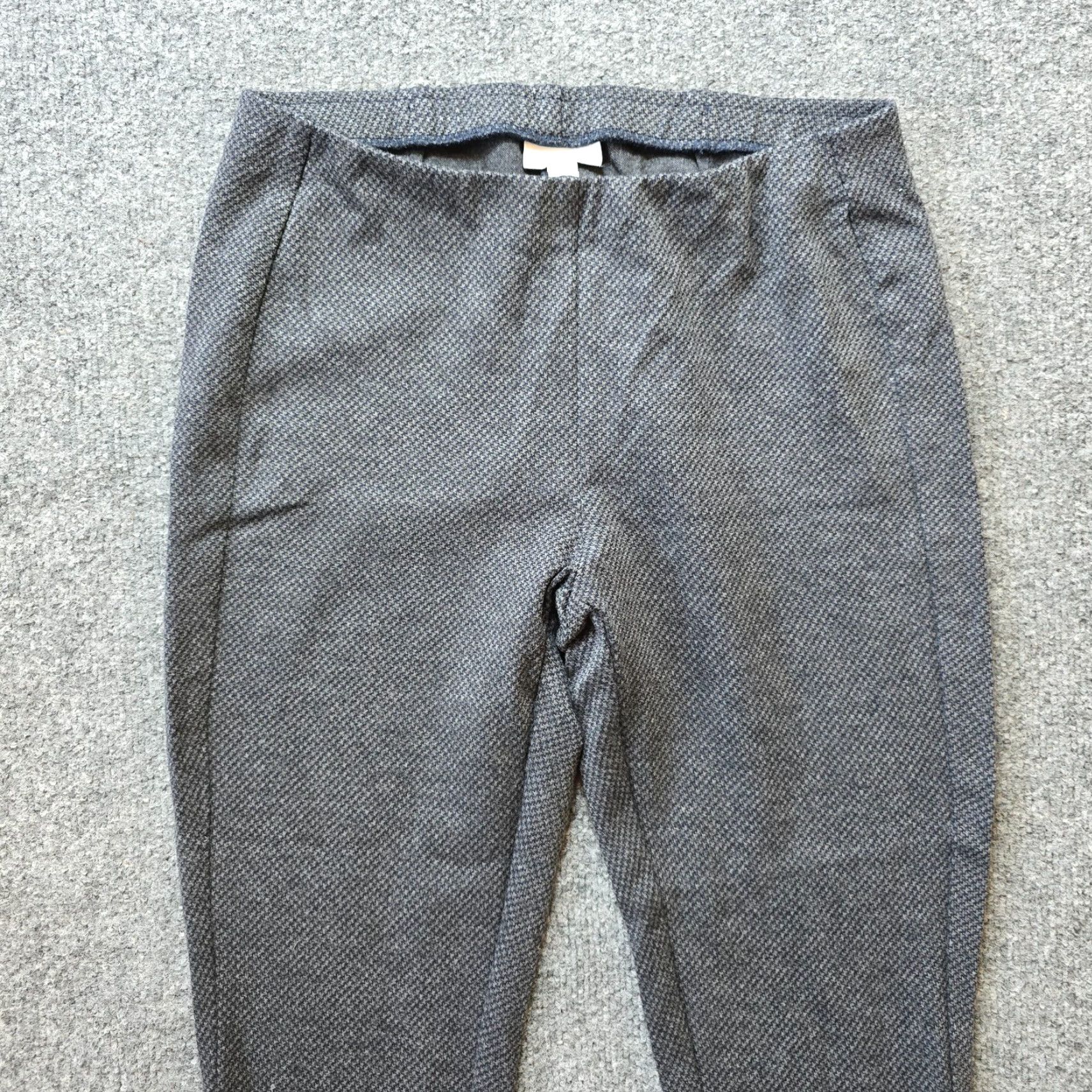 J. Jill J. Jill Pants Womens Medium Gray Houndstooth Ponte Legging Pull On Casual Skinny Front Stretch Elastic Waistткры Size 32" / US 10 / IT 46 - 2 Thumbnail