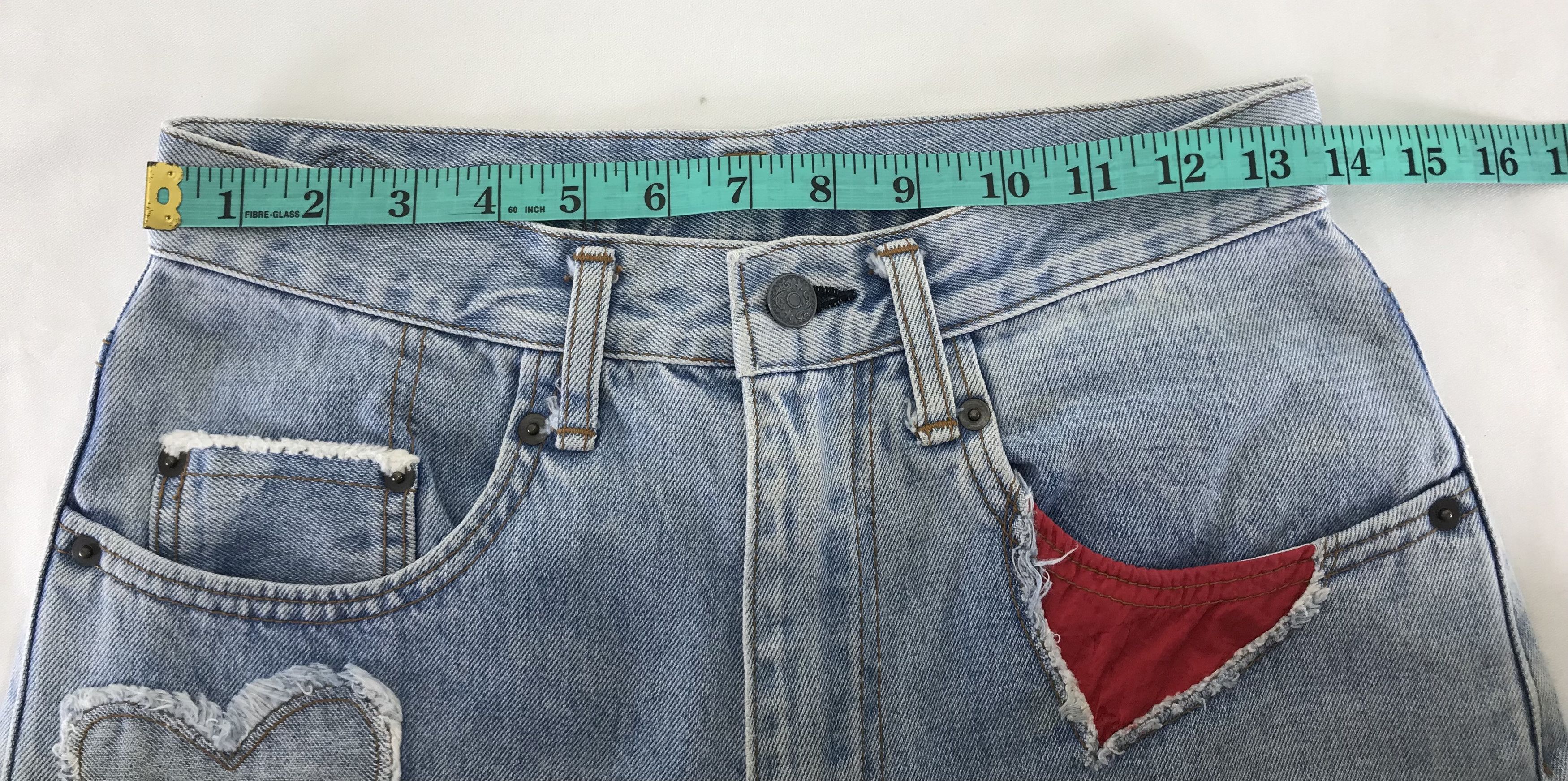 Japanese Brand RNA Inc Love Patched Jeans Size 27" / US 4 / IT 40 - 14 Thumbnail
