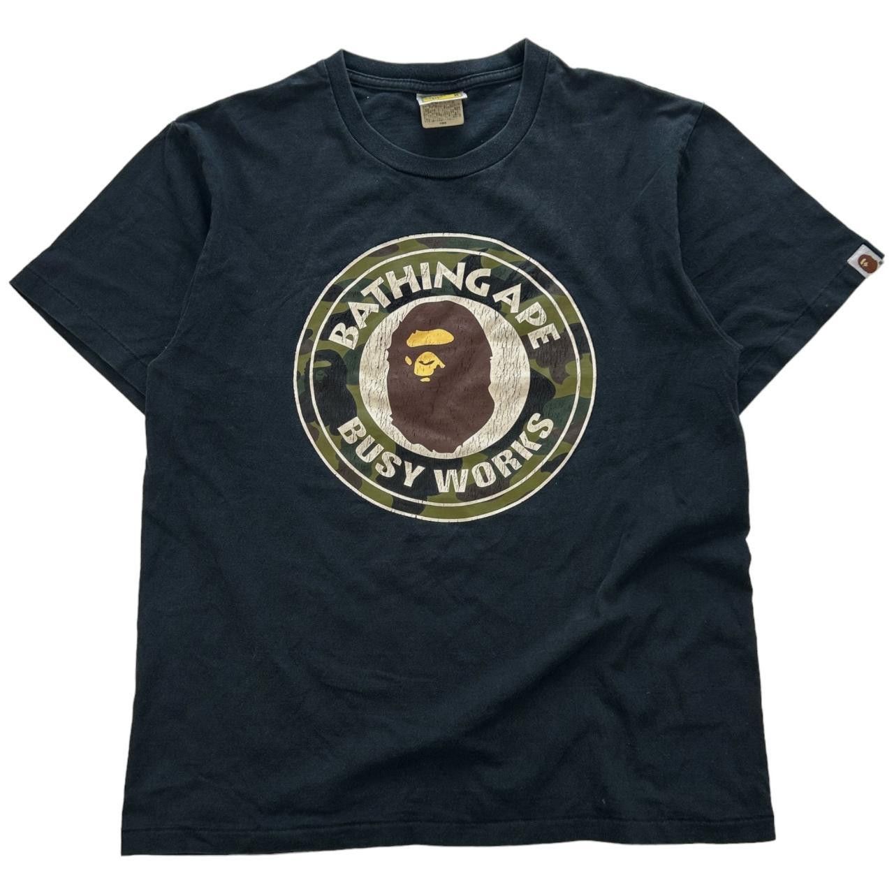 Vintage BAPE Busy Works Graphic T-Shirt Size M