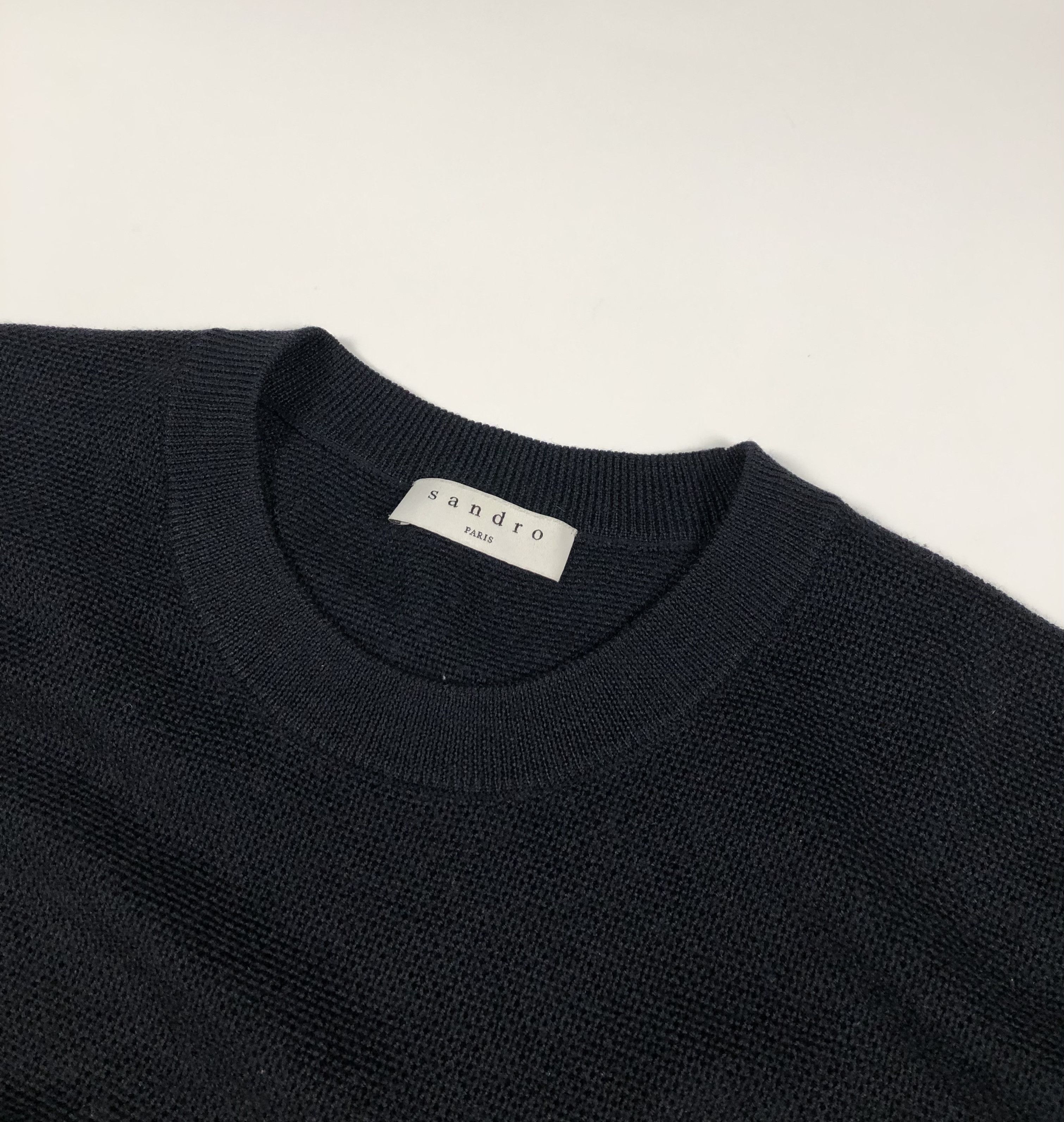 Sandro Sandro Paris Wool Blend Crewneck Jumper Size US S / EU 44-46 / 1 - 3 Thumbnail