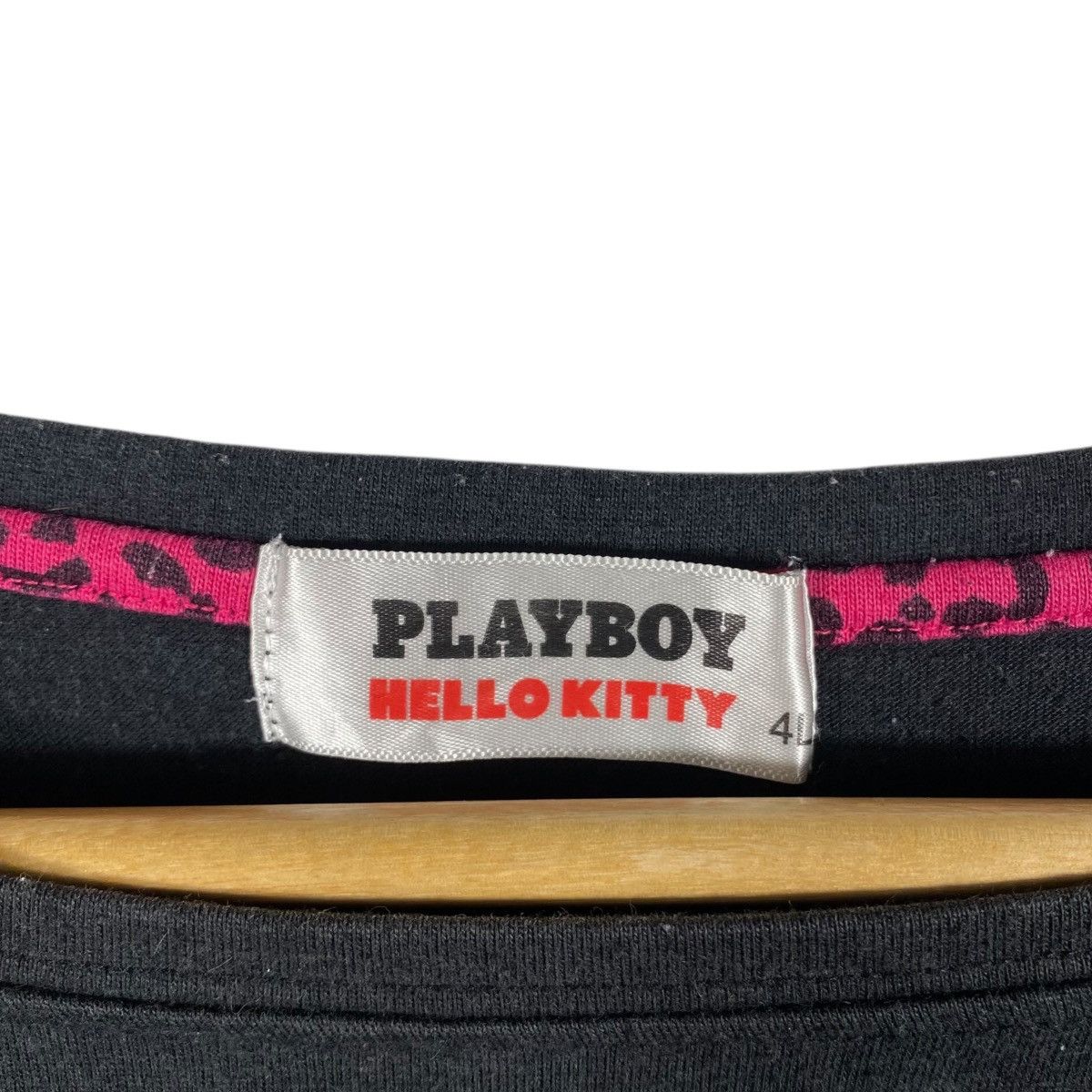 Anime PLAYBOY x HELLO KITTY Women Faded Tops Tee Shirt 4-Large Size 4XL / US 24-26 - 5 Thumbnail