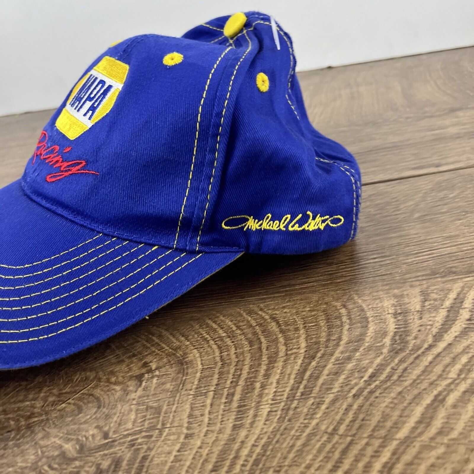 Other Bill Davis Racing Hat NASCAR Racing Hat Blue Cap Adjustable Size ONE SIZE - 7 Thumbnail