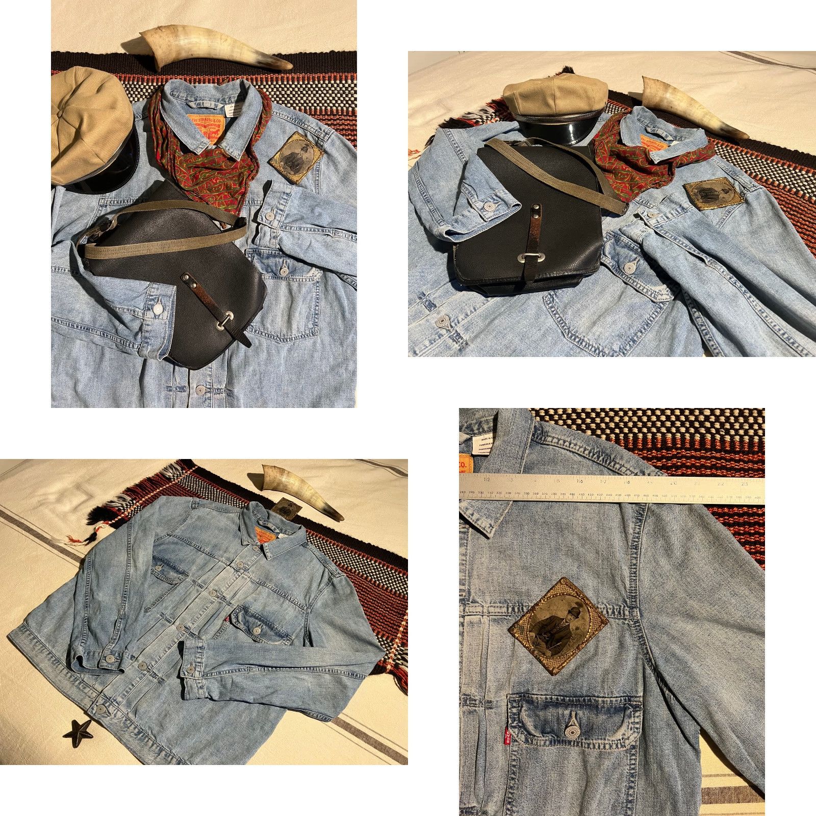 Levi's VINTAGE Levi’s Trucker XL Jacket Men 48in Chest Denim Blue 2015 Workwear Vintage-Style Pleated Front Size US XL / EU 56 / 4 - 8 Thumbnail