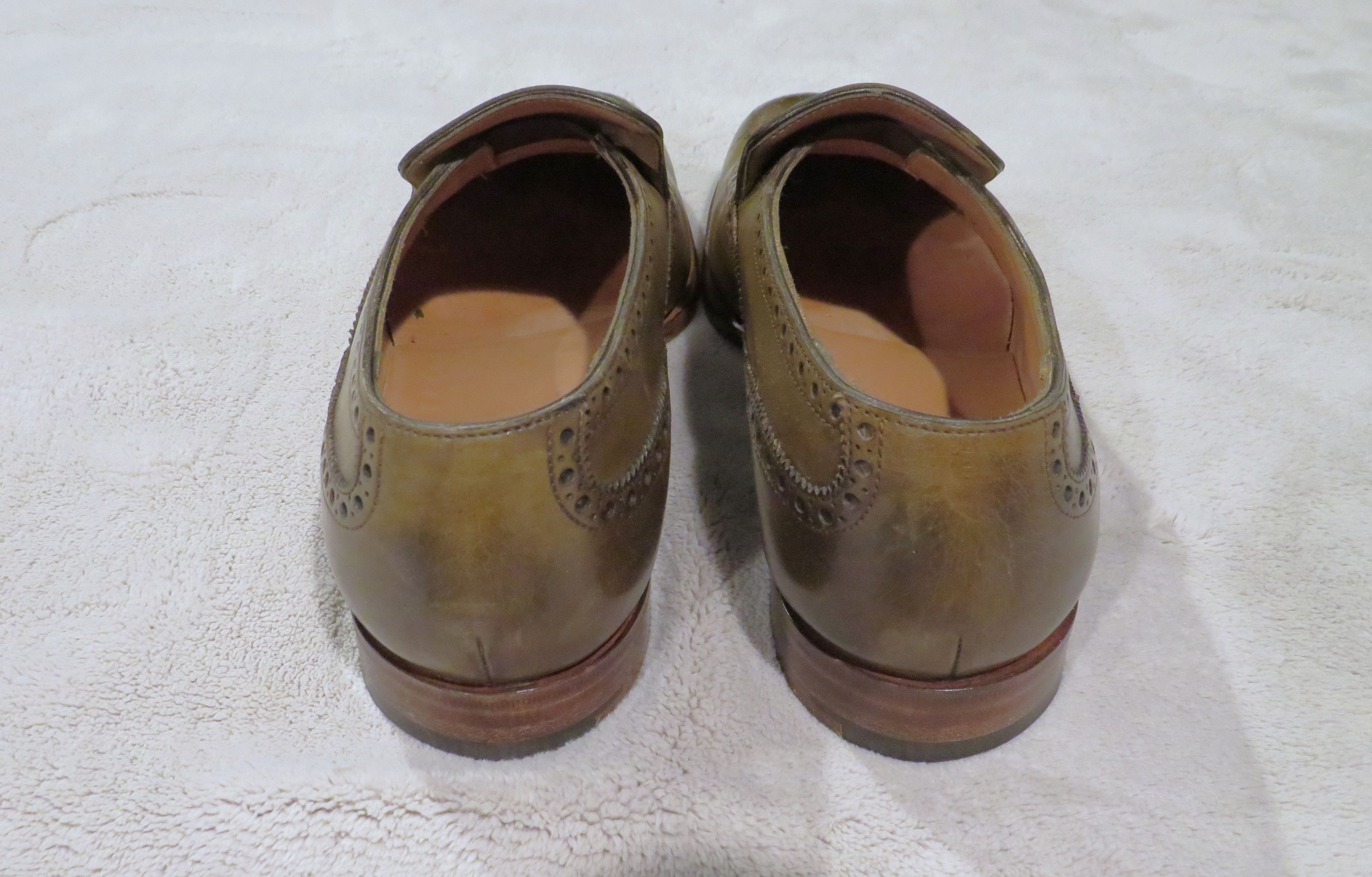 Edward Green Wigmore Chameleon Burnished Antiqued Brogue Loafers 8D Size US 8 / EU 41 - 7 Thumbnail