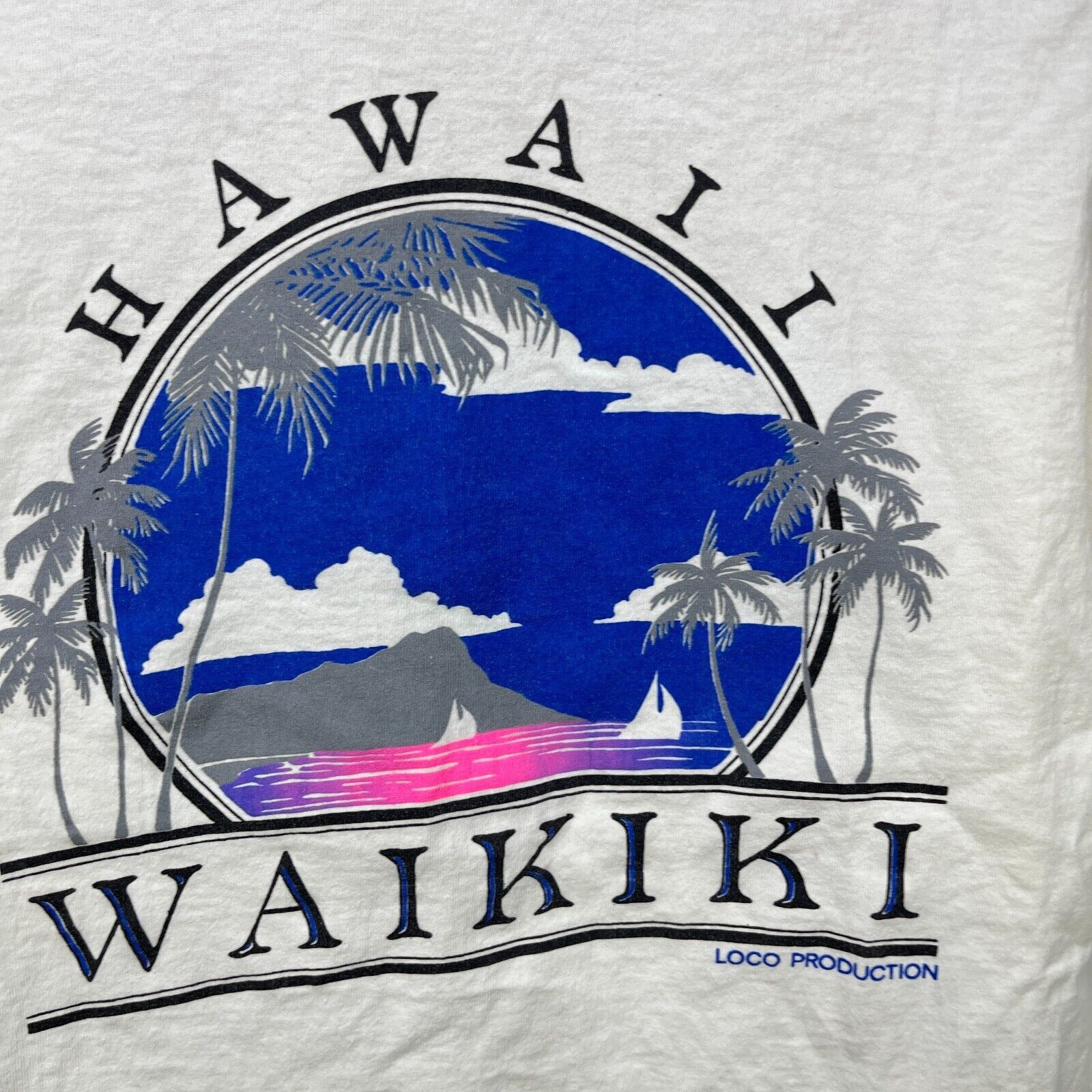 Vintage Vintage 90s Hawaii Waikiki Single Stitch Medium Souvenir Size US M / EU 48-50 / 2 - 3 Thumbnail