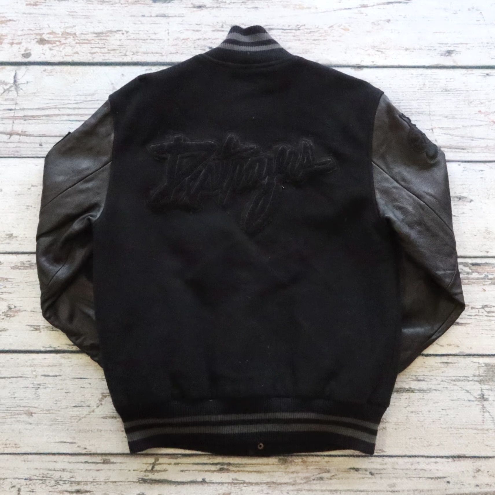Nike VINTAGE Nike Dunk Destroyer Varsity Jacket Men M Black Size US M / EU 48-50 / 2 - 2 Thumbnail