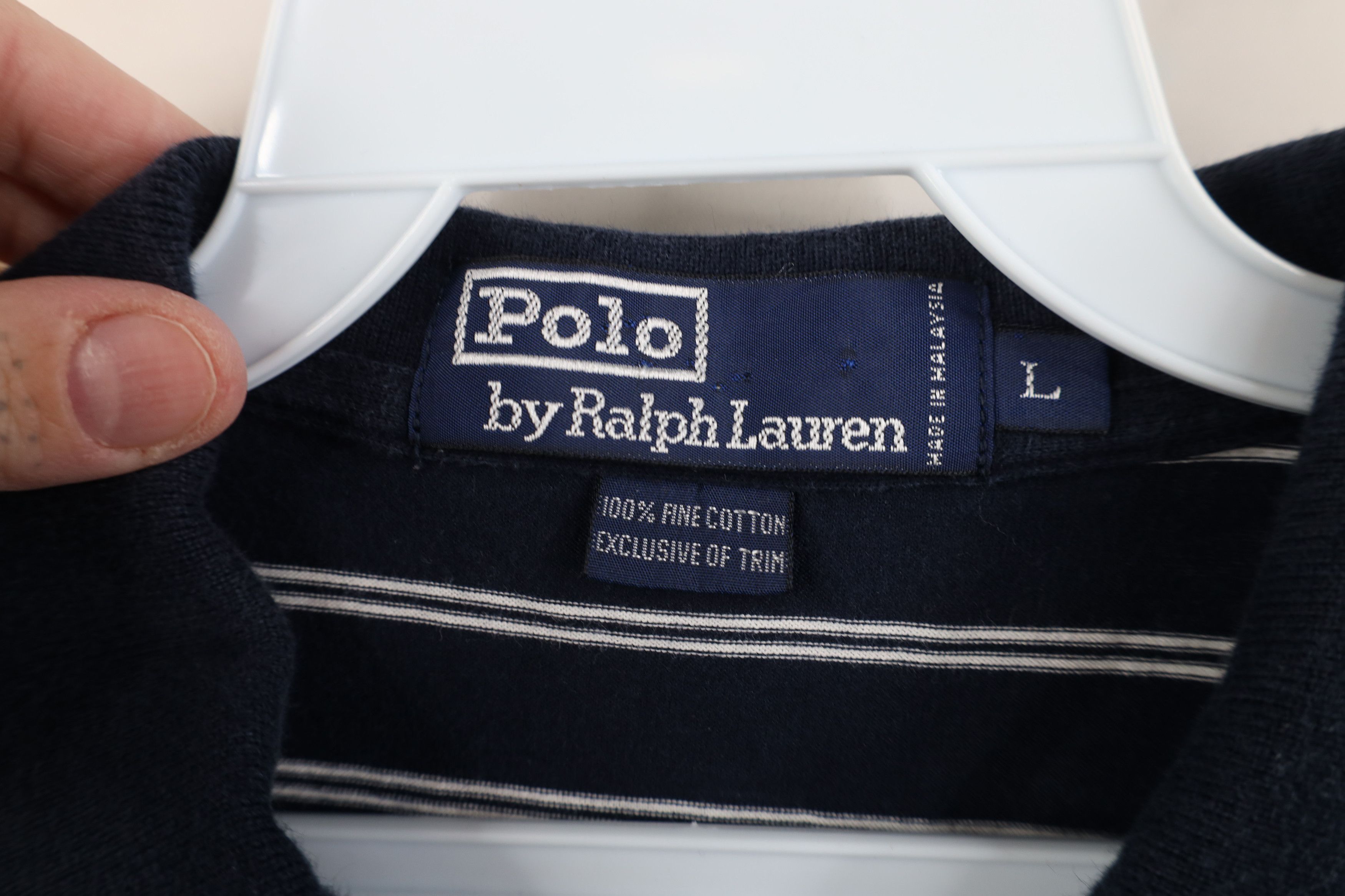 Ralph Lauren Vintage 90s Ralph Lauren Nevis Island Striped Golf Polo Size US L / EU 52-54 / 3 - 9 Thumbnail