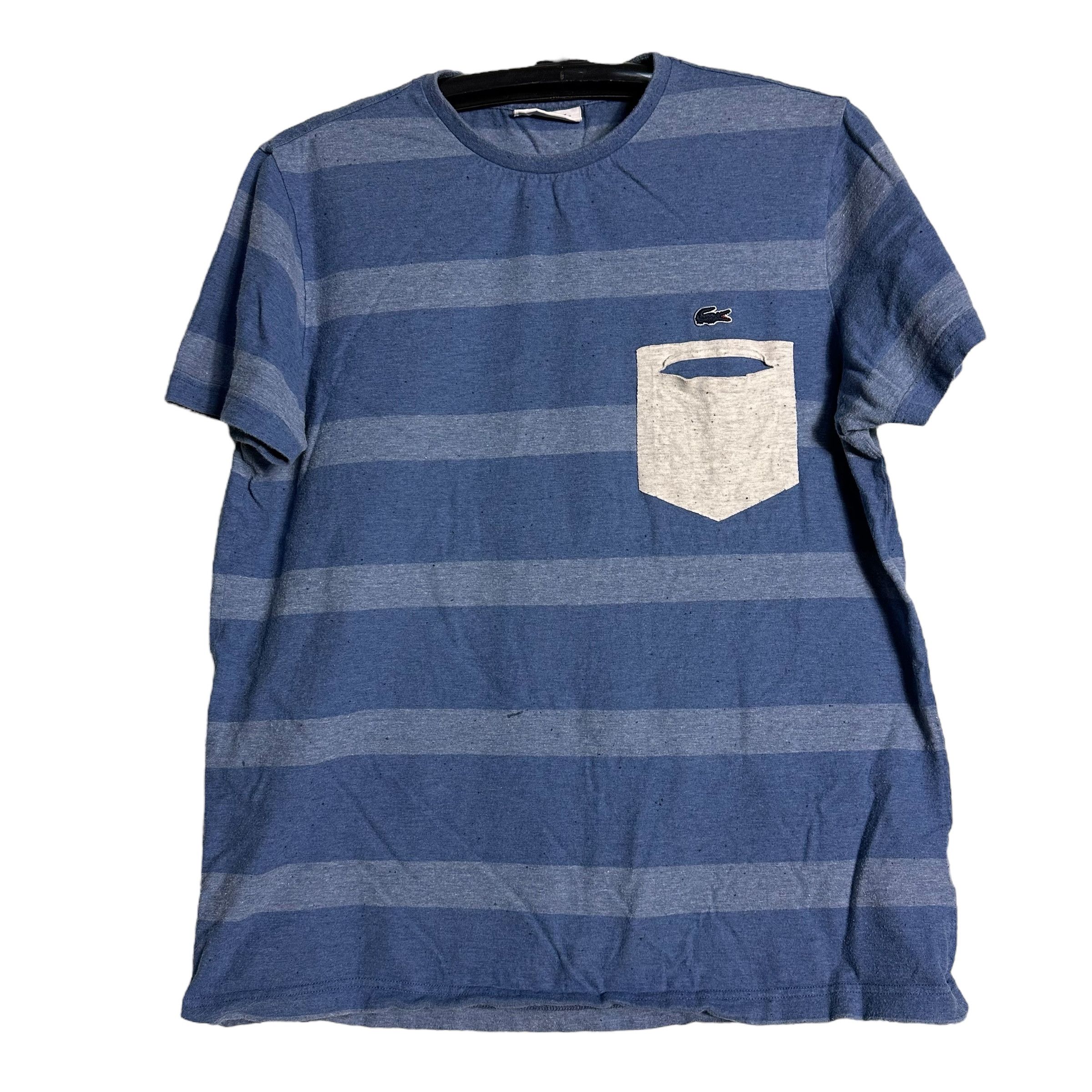 Lacoste 🔥RARE🔥 Lacoste Stripes Single Pocket T-shirt Made in Japan Size US L / EU 52-54 / 3 - 1 Thumbnail