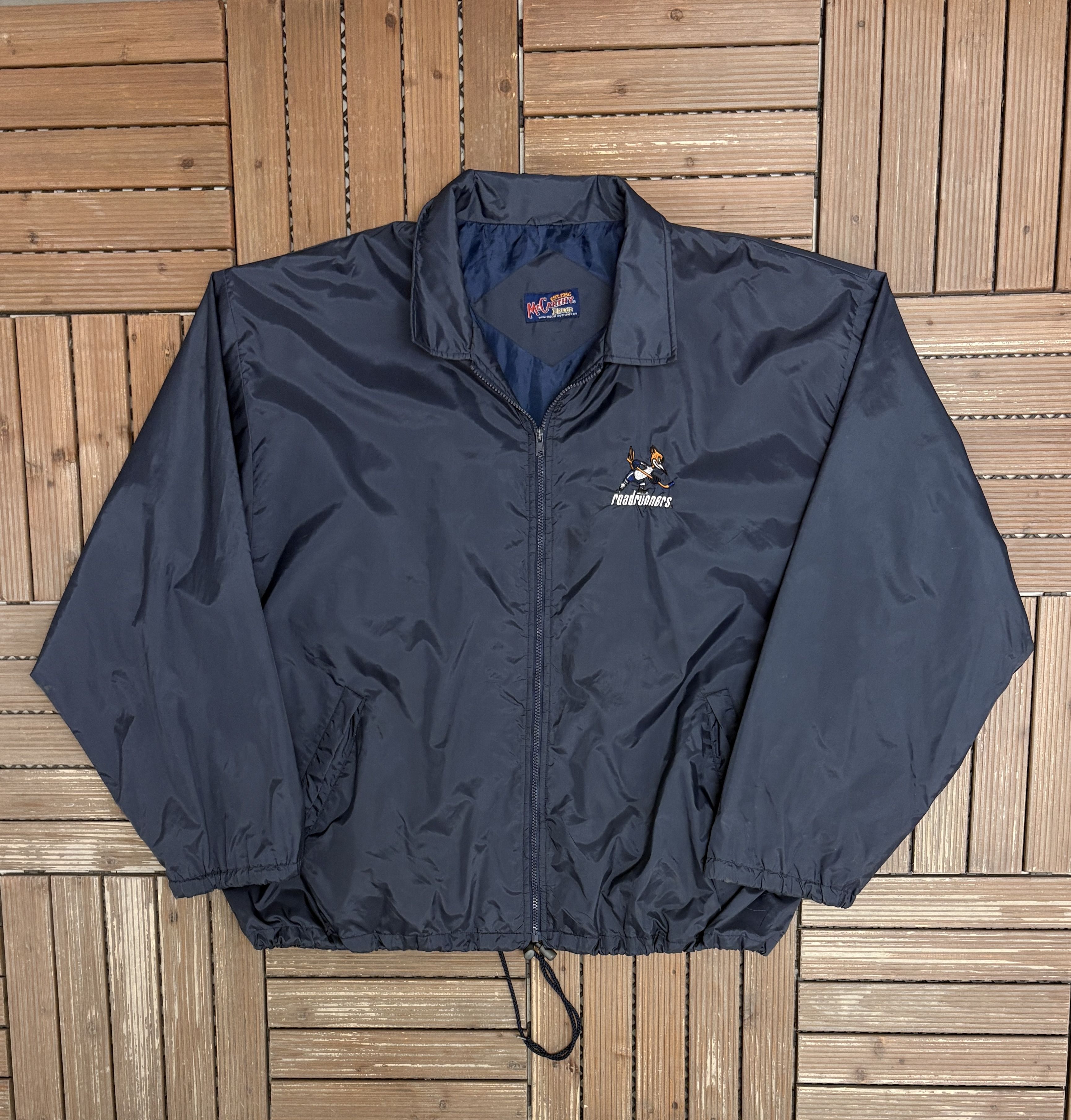 Vintage Phoenix Roadrunners Vintage Blue Windbreaker Jacket Size US XXL / EU 58 / 5 - 1 Thumbnail
