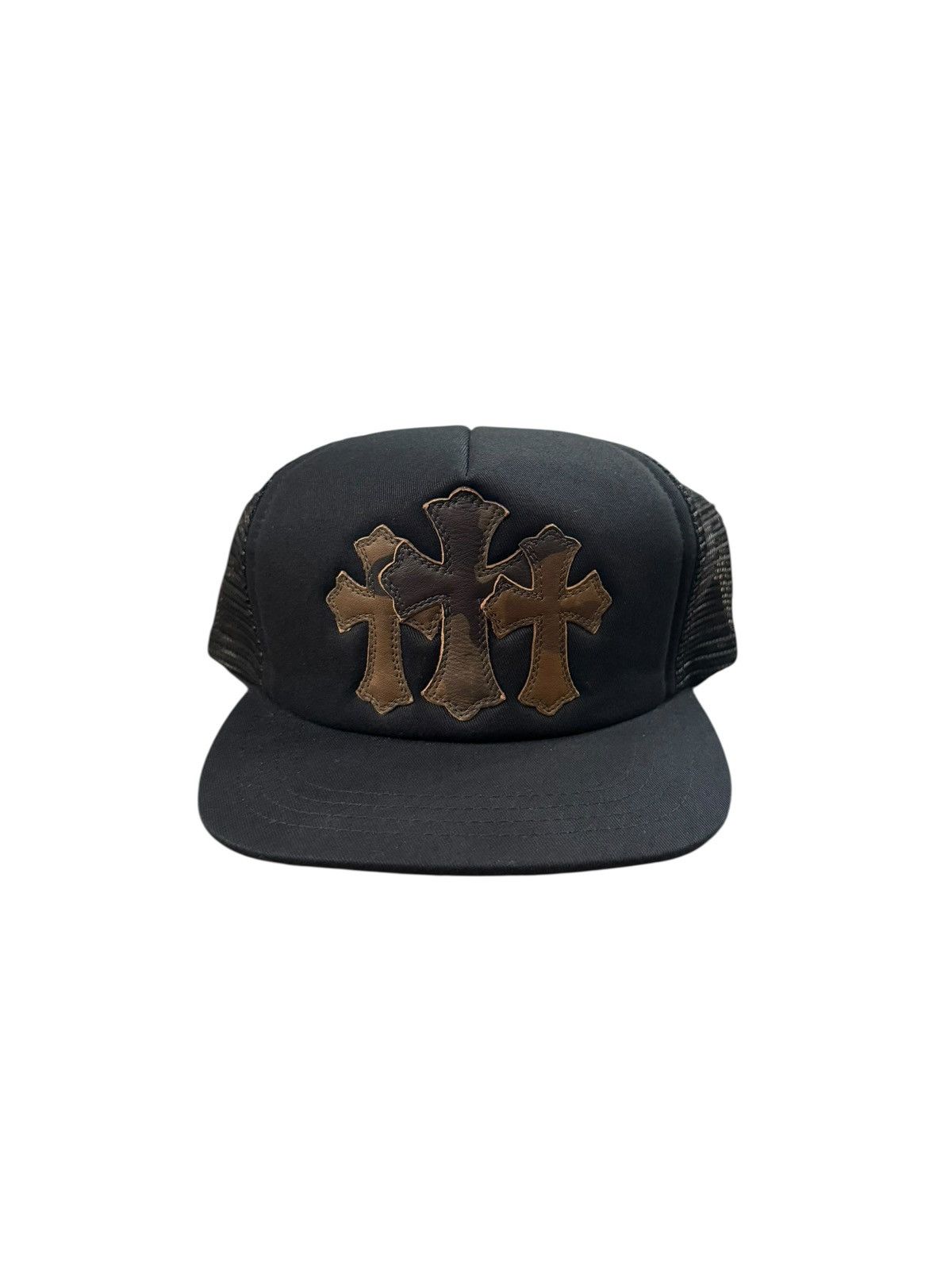 Chrome Hearts Camo Cemetery Cross Patch Trucker Hat Size ONE SIZE - 1 Thumbnail