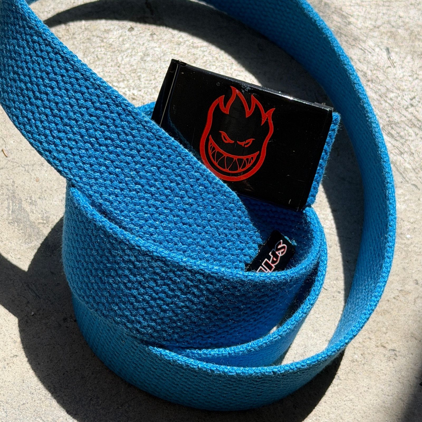 Spitfire Vintage Spitfire Bighead Web skater Belt Blue One Size Size ONE SIZE - 4 Thumbnail