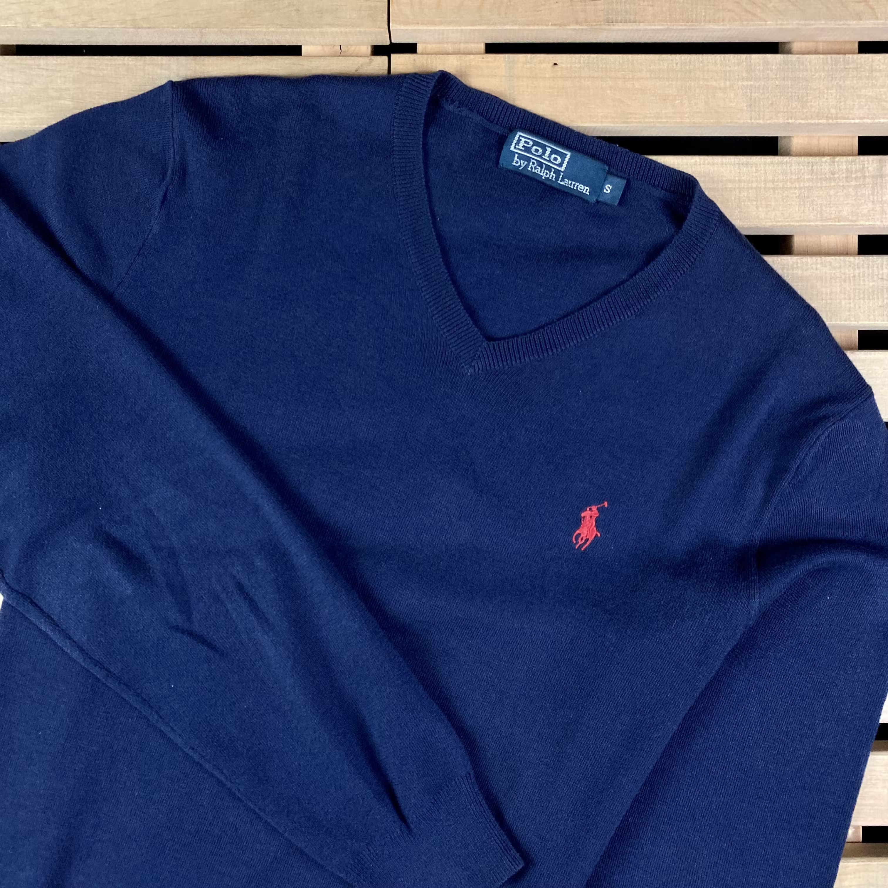 Polo Ralph Lauren × Ralph Lauren × Vintage Mens Long Sleeve Jumper Polo Ralph Lauren Vintage Size S Size US S / EU 44-46 / 1 - 2 Thumbnail