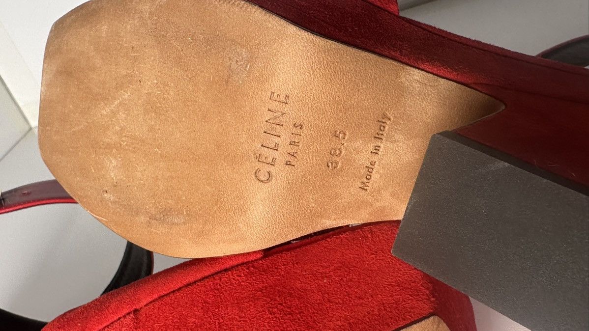 Celine Celine sandals women red 🔥 38.5 s Size US 8.5 / IT 38.5 - 16 Thumbnail