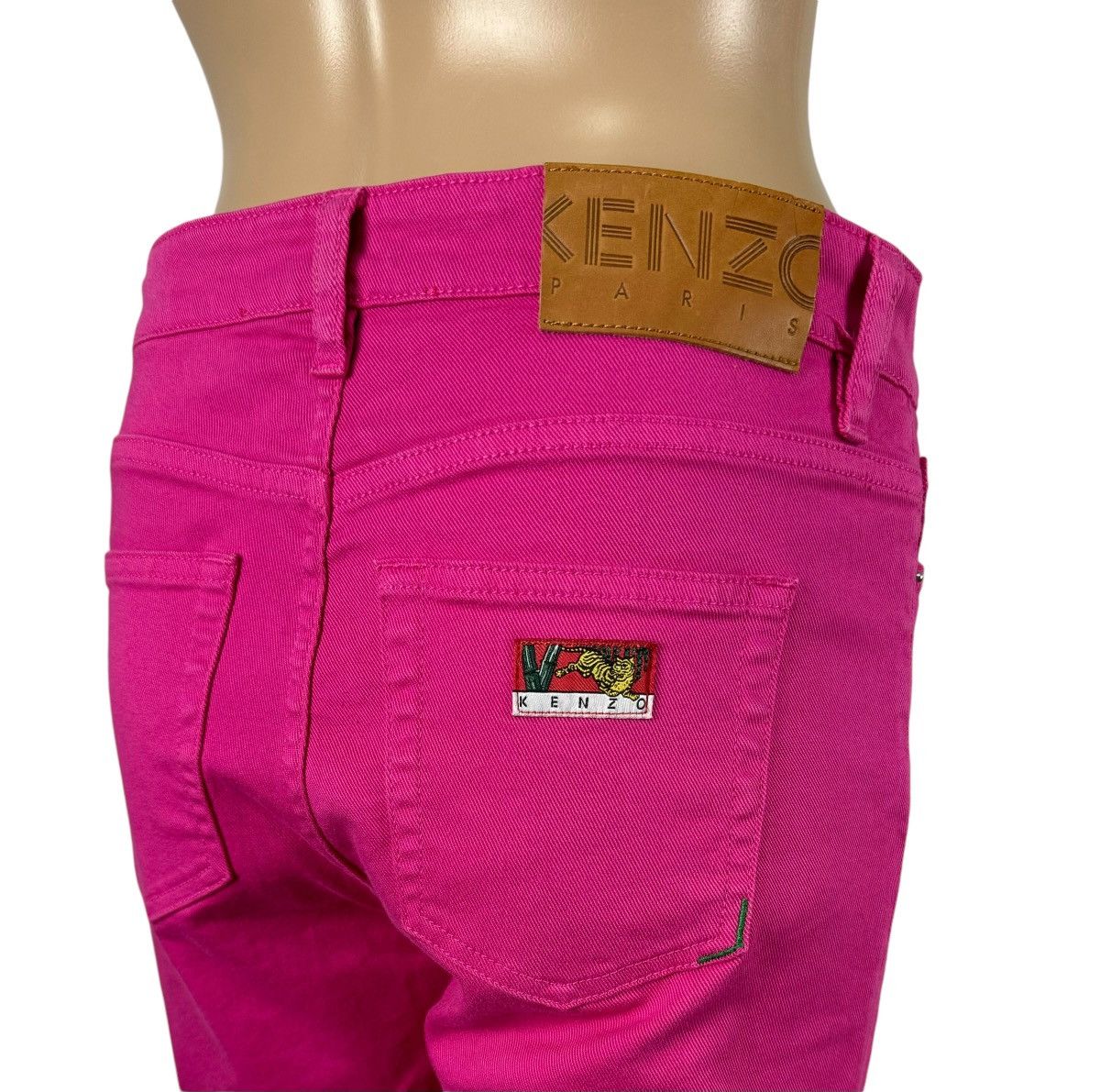Kenzo Kenzo Paris Pink Jeans Embroidered Logo Slim size 38 Size 26" / US 2 / IT 38 - 2 Thumbnail