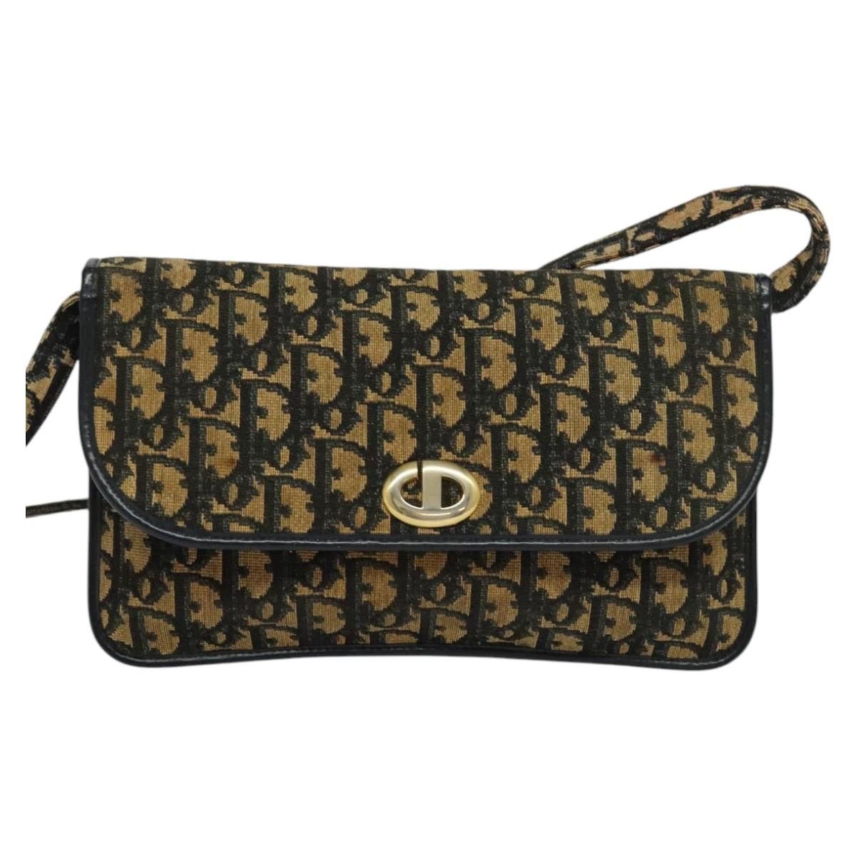 Dior DIOR Trotter Canvas Shoulder Bag Navy Size ONE SIZE - 2 Thumbnail