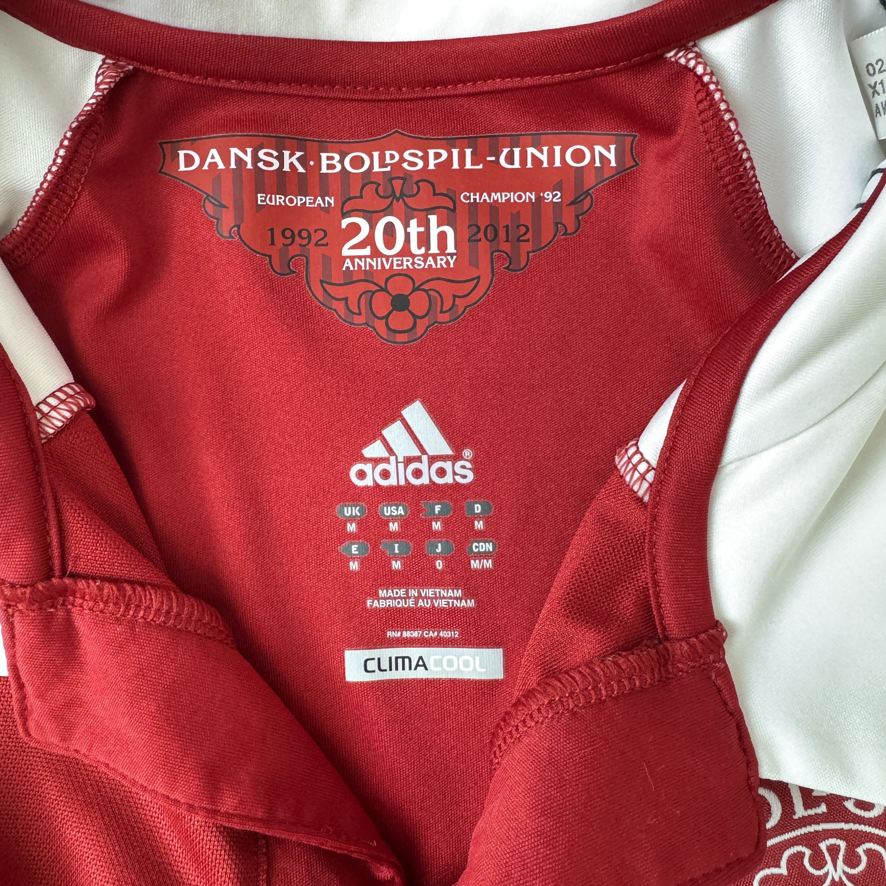 Adidas 2012-13 Denmark Home Shirt Size US M / EU 48-50 / 2 - 4 Thumbnail