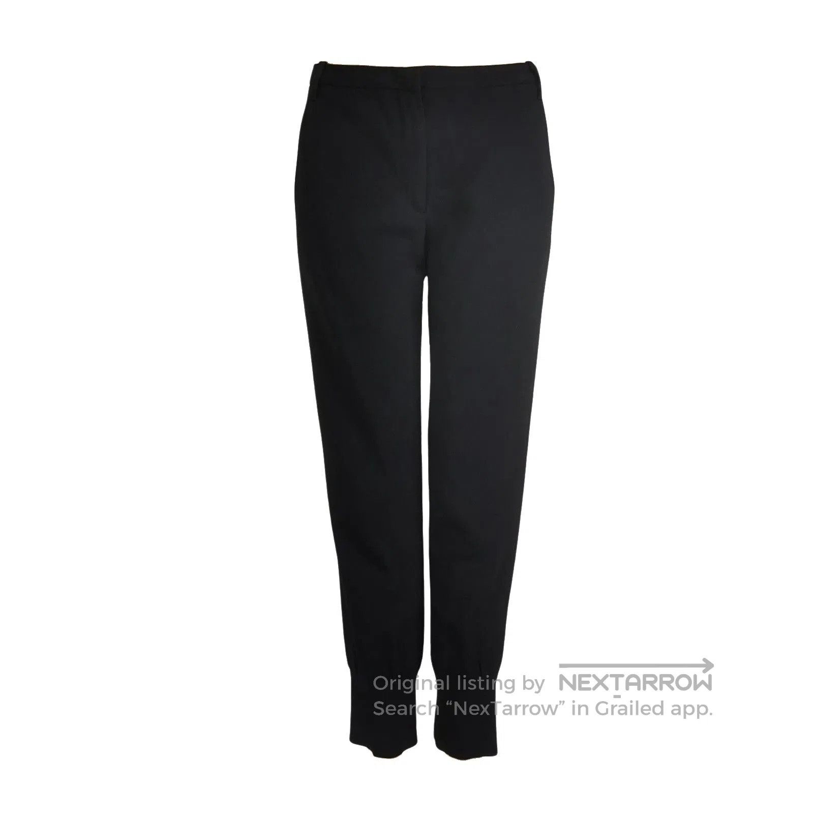 Prada Elegant Black Slim Fit Trousers .