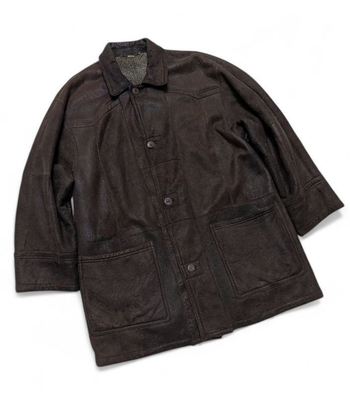 Other WERNER CHRIST Shearling Lambskin Brown Jacket Size US XL / EU 56 / 4 - 2 Thumbnail