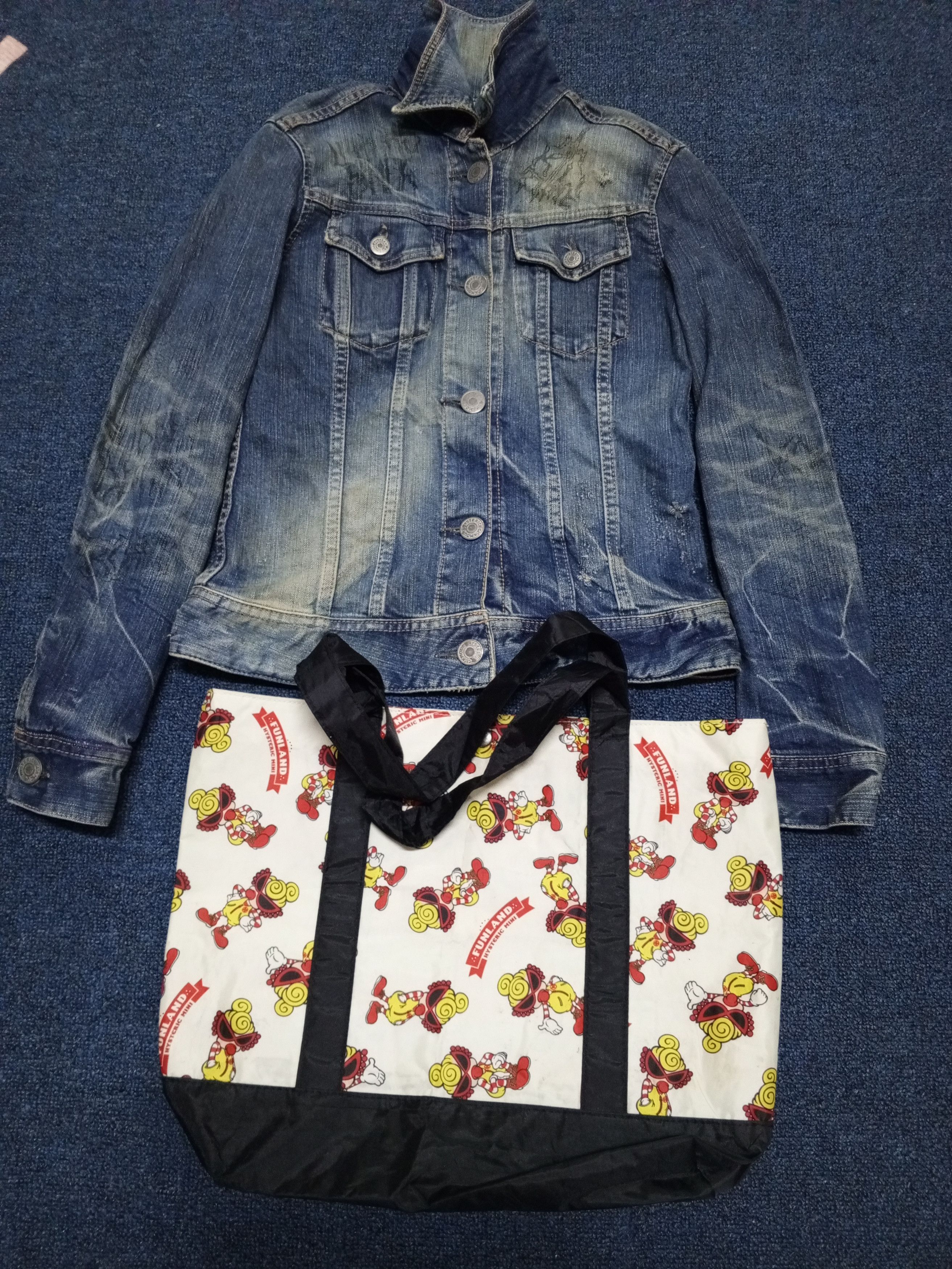 Hysteric Glamour 💥KINKY💥DENIM JEANS HYSTERIC GLAMOUR+TOTE BAG Size XS / US 0-2 / IT 36-38 - 1 Thumbnail