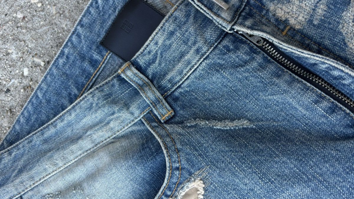 Givenchy Boro Destroyed Moleskin Distressed Denim Jeans