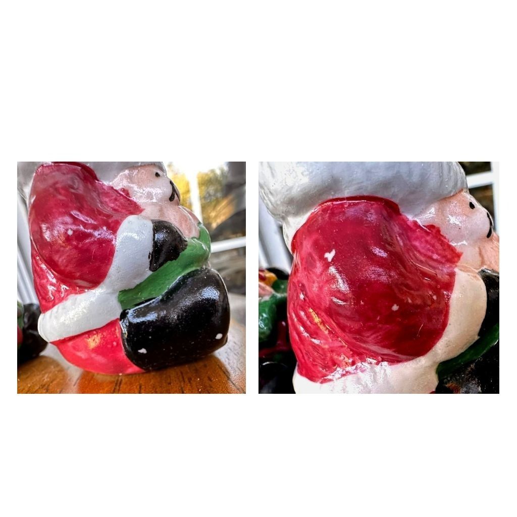 Handmade × Vintage Santa Claus Salt Pepper Shakers Christmas Bear New in Box Vi Size ONE SIZE - 12 Thumbnail
