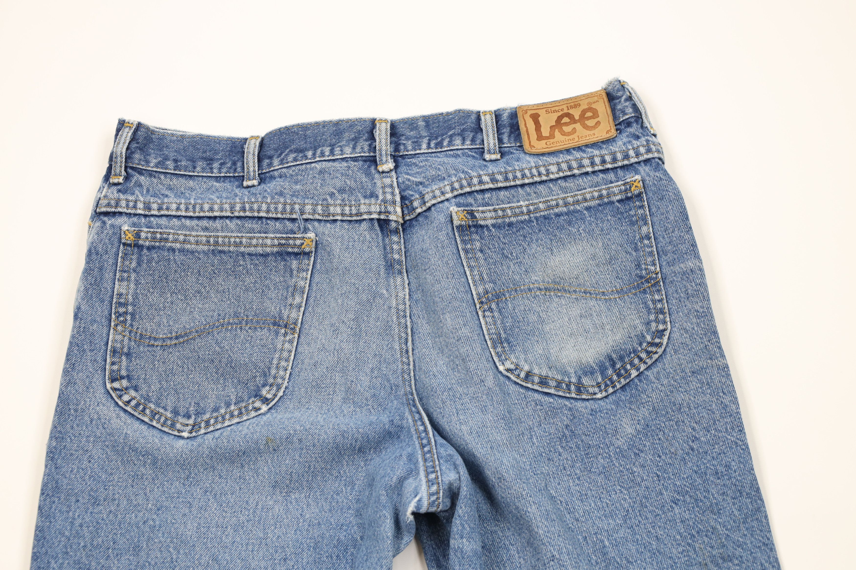 Lee Vintage 90s Lee Straight Leg Denim Jeans Blue Cotton USA Size US 34 / EU 50 - 14 Thumbnail