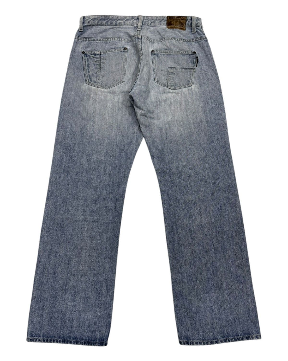 Hysteric Glamour 🔥BAGGY JEANS DISTRESSED DENIM DRUG STORE’S PATCHWORK JEANS Size US 33 - 8 Thumbnail