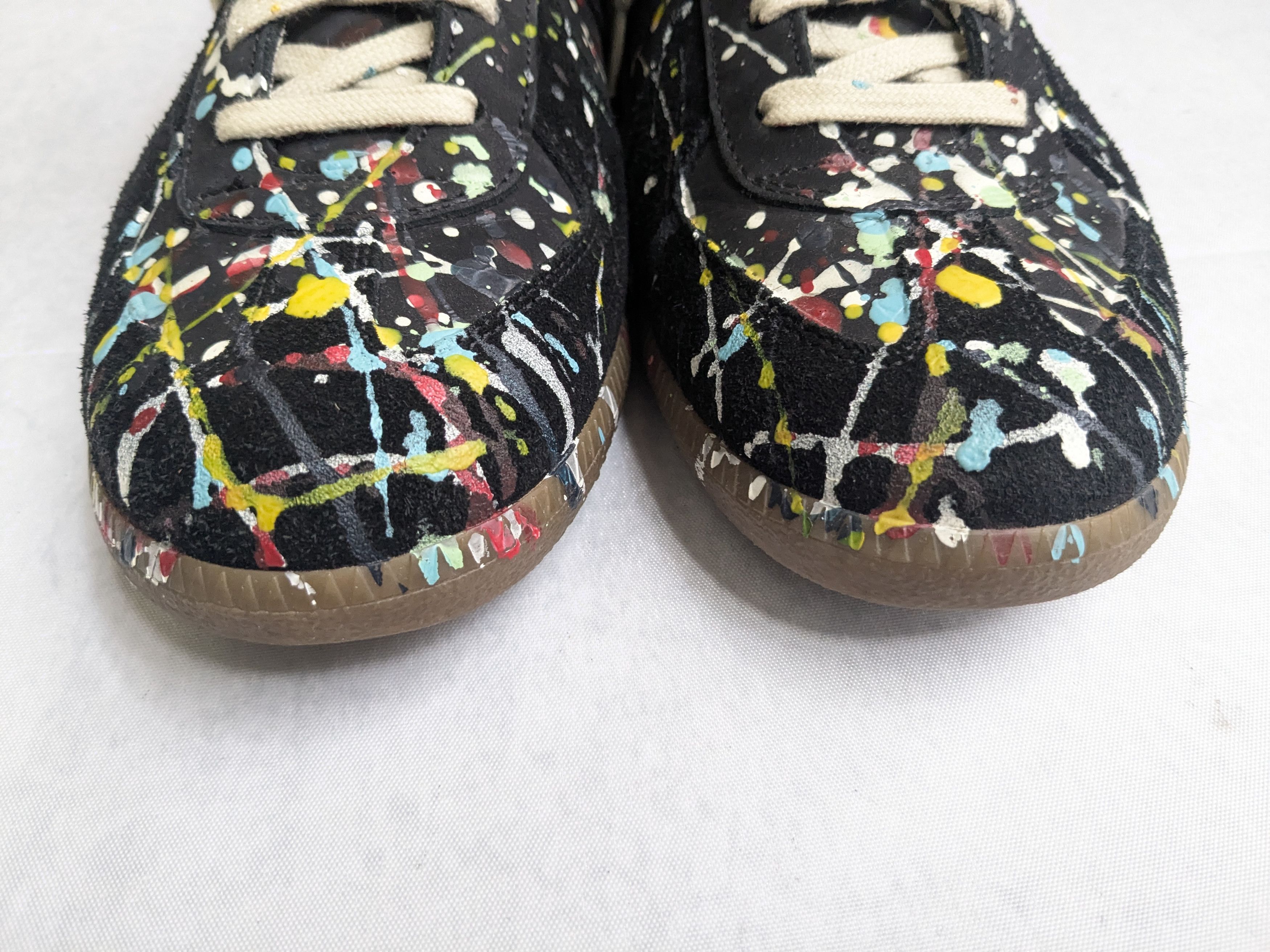 Maison Margiela Maison Margiela Replica GAT Paint Splatter Black 9 42 Size US 9 / EU 42 - 3 Thumbnail